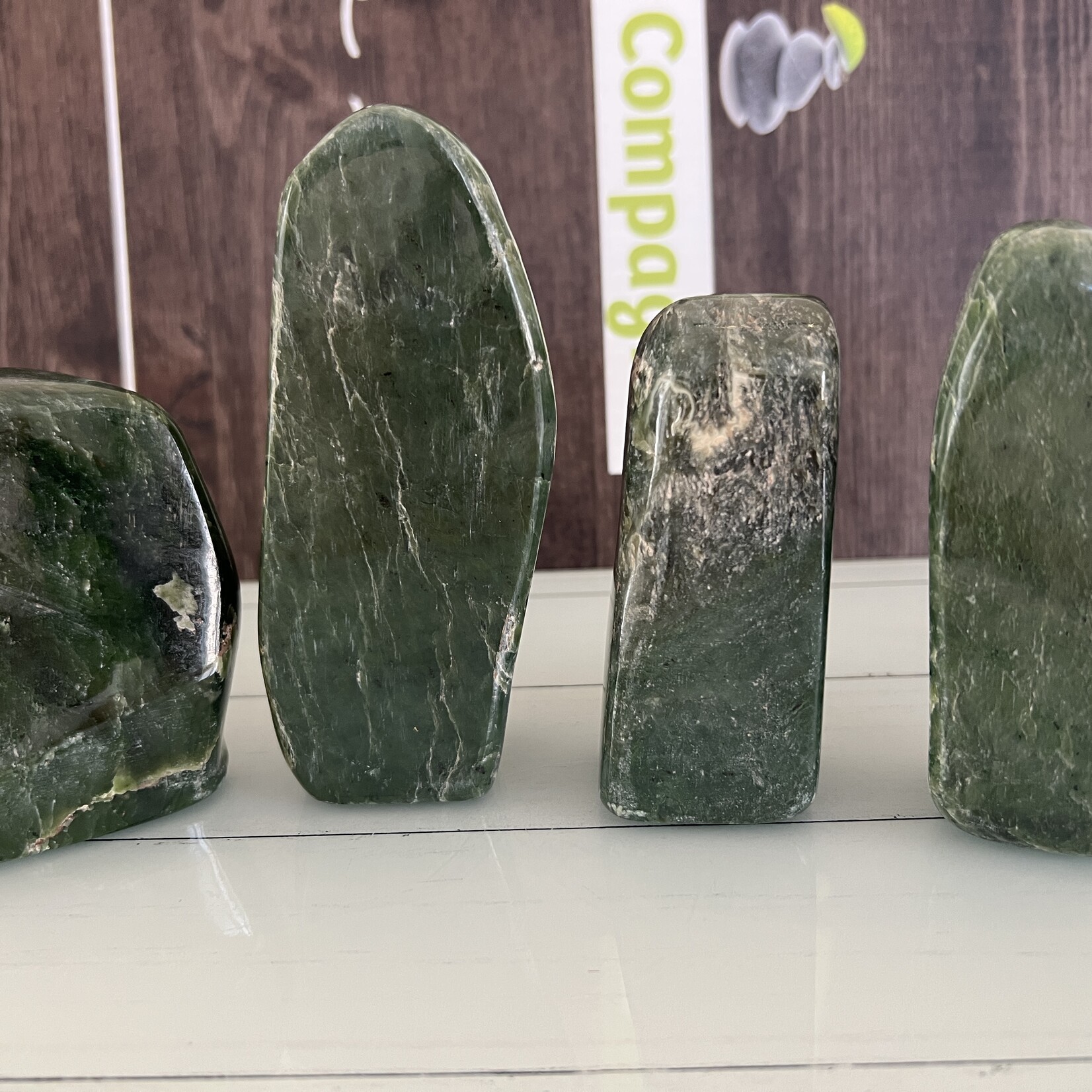 Premium Green Jade Freeform- Polished Longevity Stone for Serenity, Renewal, and Home Luck