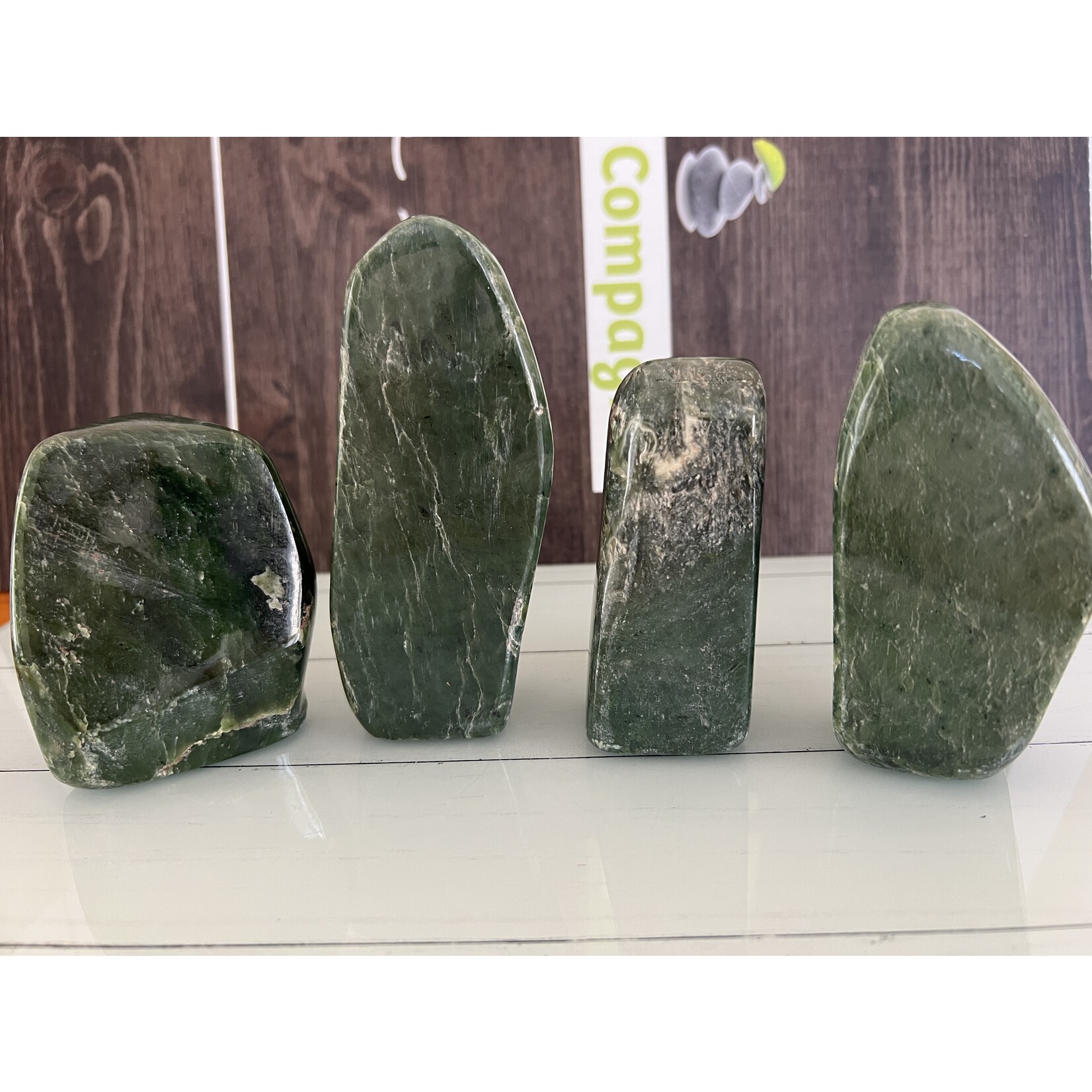 Premium Green Jade Freeform- Polished Longevity Stone for Serenity, Renewal, and Home Luck