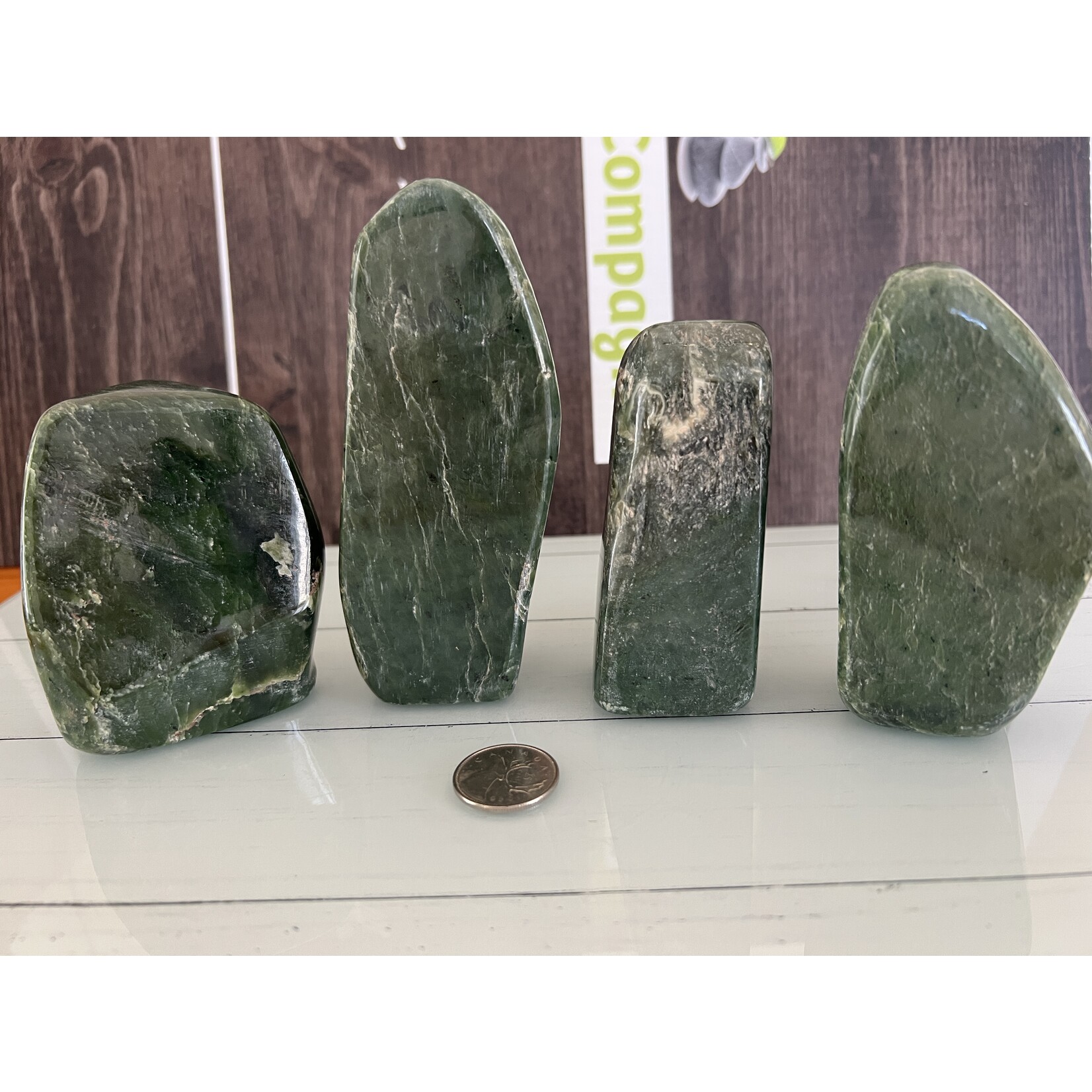 Premium Green Jade Freeform- Polished Longevity Stone for Serenity, Renewal, and Home Luck