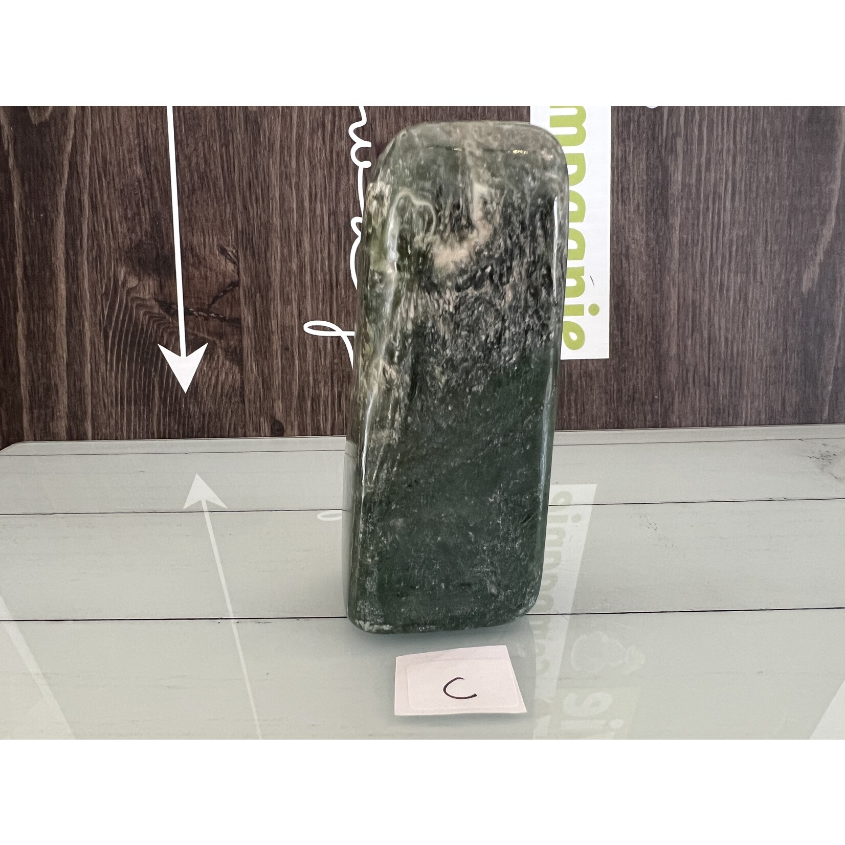 Premium Green Jade Freeform- Polished Longevity Stone for Serenity, Renewal, and Home Luck