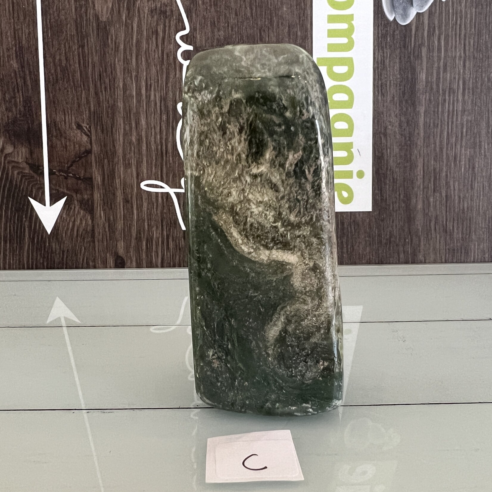 Forme libre de jade vert de qualité supérieure - Pierre de longévité polie pour la sérénité, le renouveau et la chance à la maison - Pierre de longévité polie pour la sérénité, le renouveau et la chance à la maison