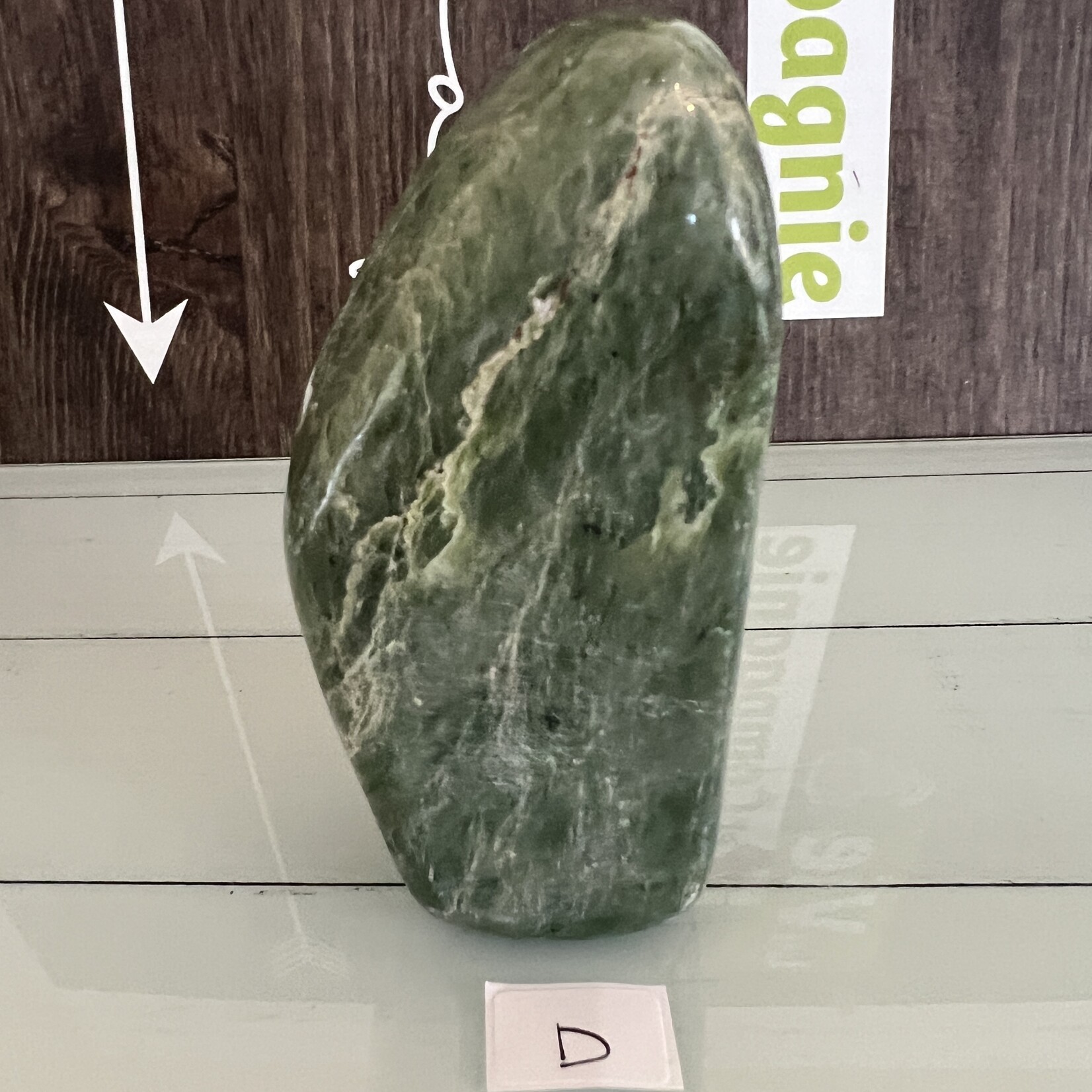 Premium Green Jade Freeform- Polished Longevity Stone for Serenity, Renewal, and Home Luck