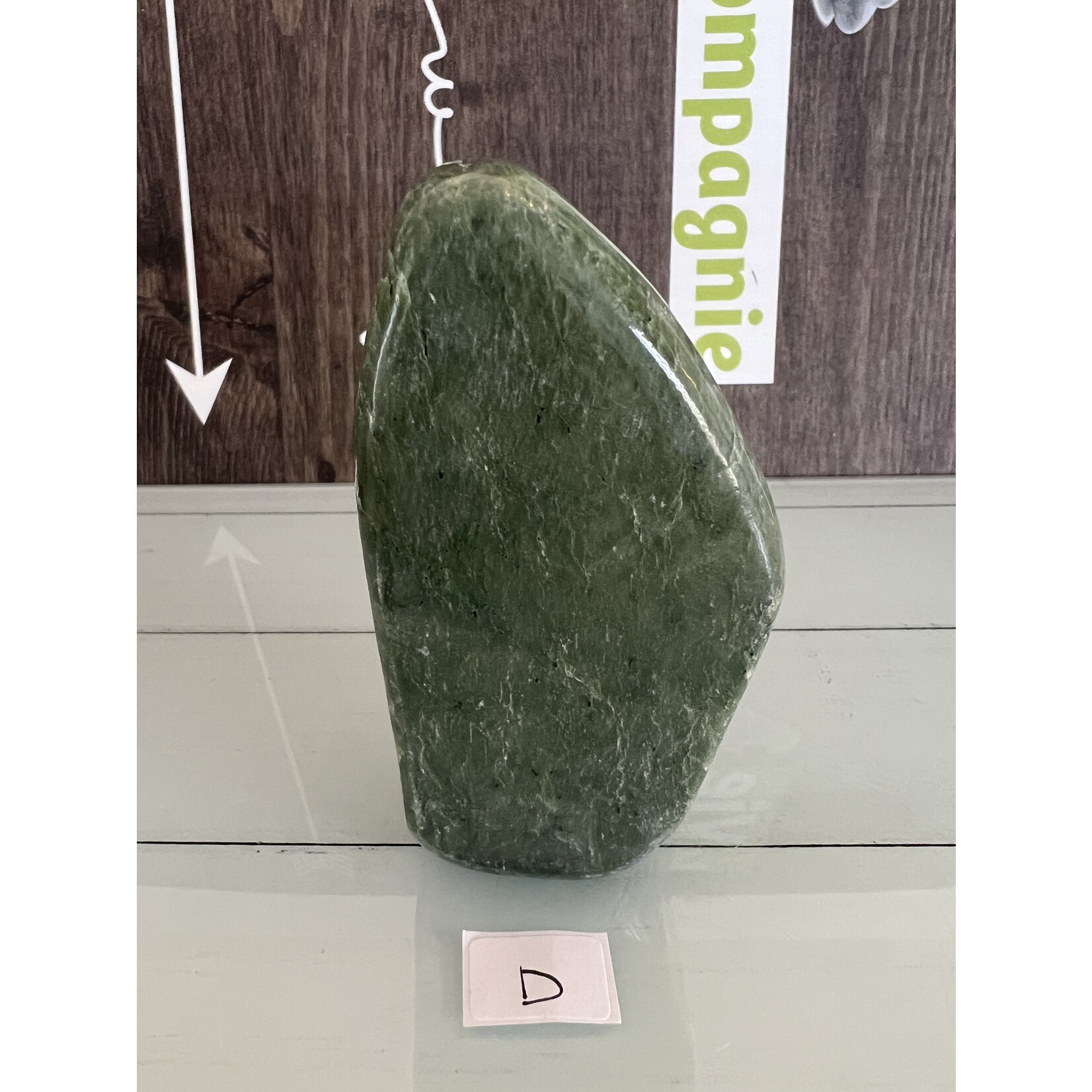 Premium Green Jade Freeform- Polished Longevity Stone for Serenity, Renewal, and Home Luck