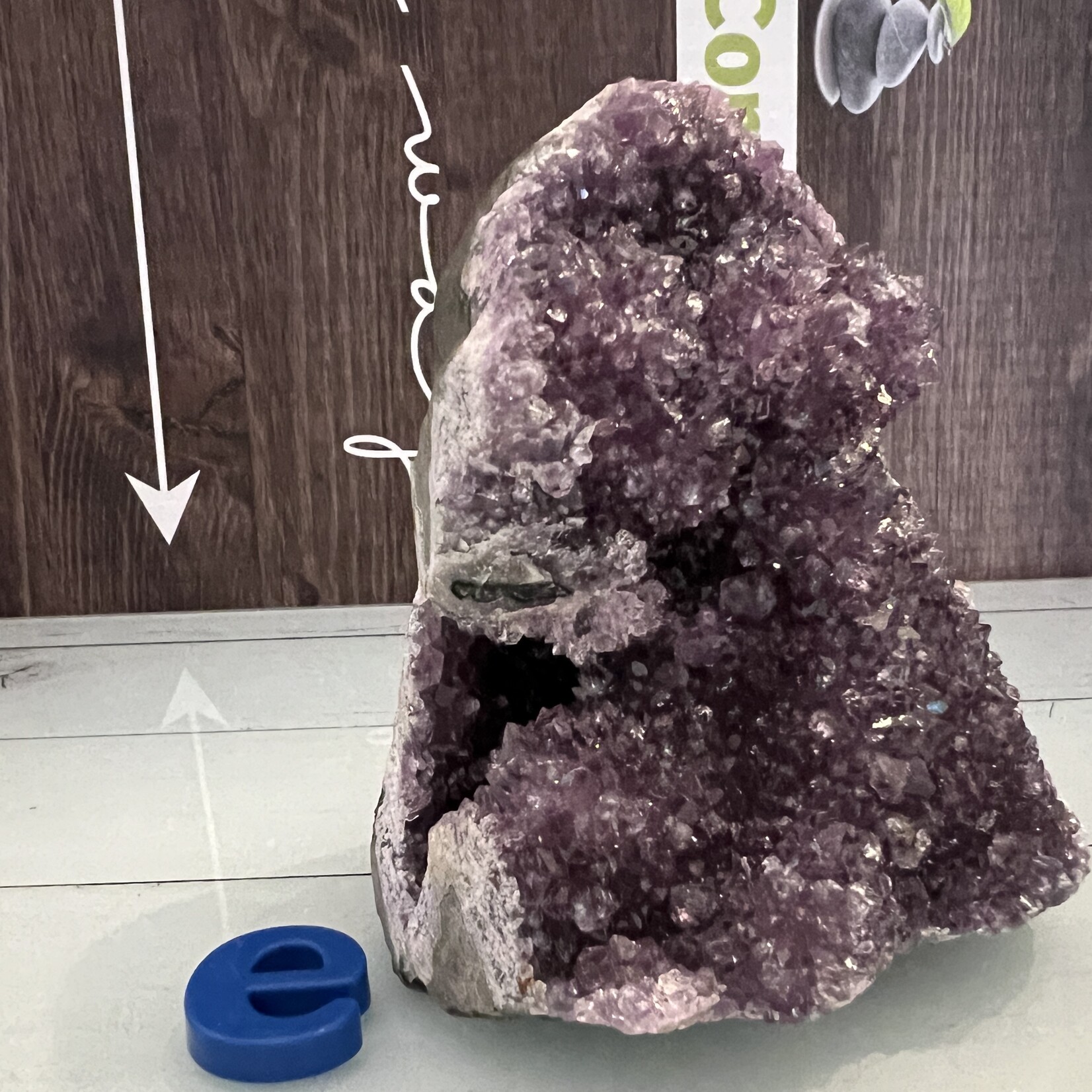 Exquisite Brazilian Amethyst Geode of Great Quality- Promoting Spiritual Upliftment, Concentration, and Meditation