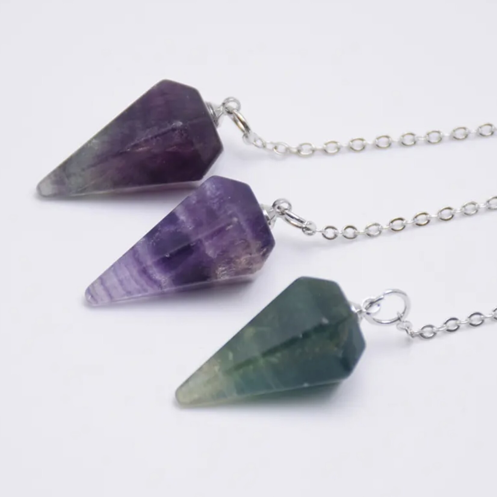 Pendule en cristal hexagonal compact - Idéal pour la guérison des chakras, la radiesthésie et l'alignement énergétique