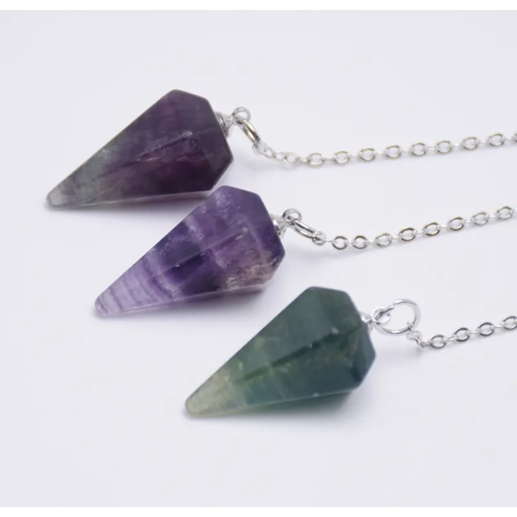 Compact Hexagonal Crystal Pendulum- Ideal for Chakra Healing, Dowsing, and Energy Alignment