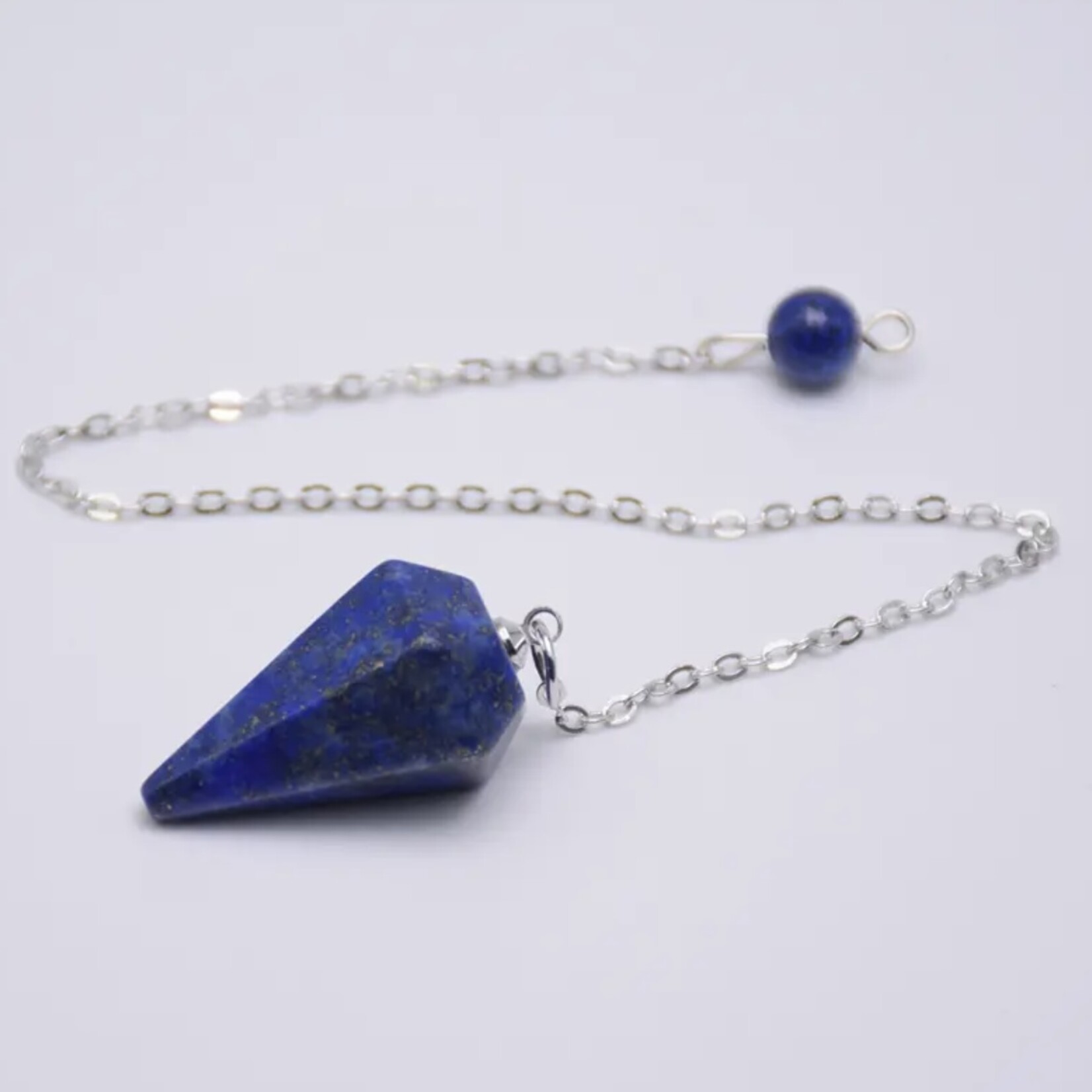 Pendule en cristal hexagonal compact - Idéal pour la guérison des chakras, la radiesthésie et l'alignement énergétique