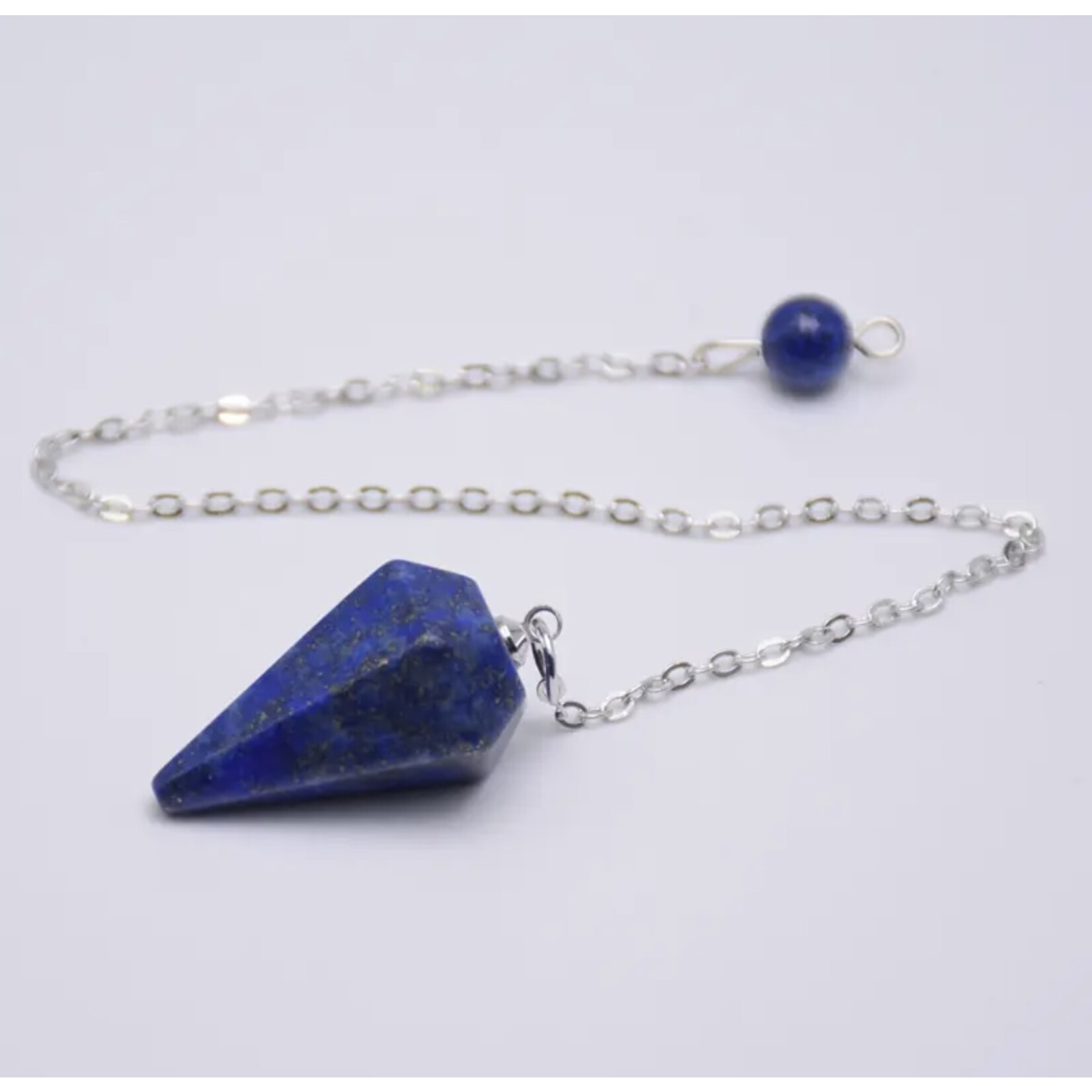 Compact Hexagonal Crystal Pendulum- Ideal for Chakra Healing, Dowsing, and Energy Alignment