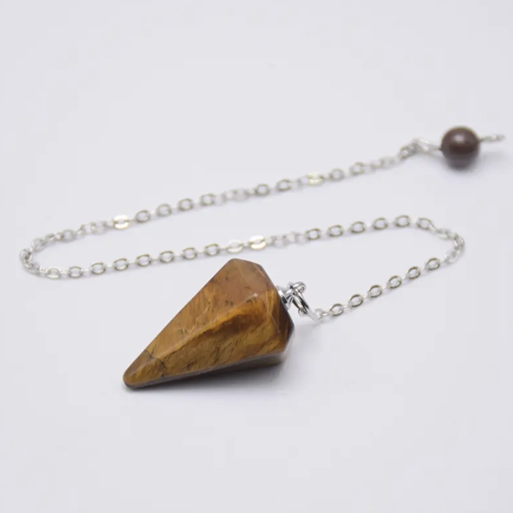 Pendule en cristal hexagonal compact - Idéal pour la guérison des chakras, la radiesthésie et l'alignement énergétique