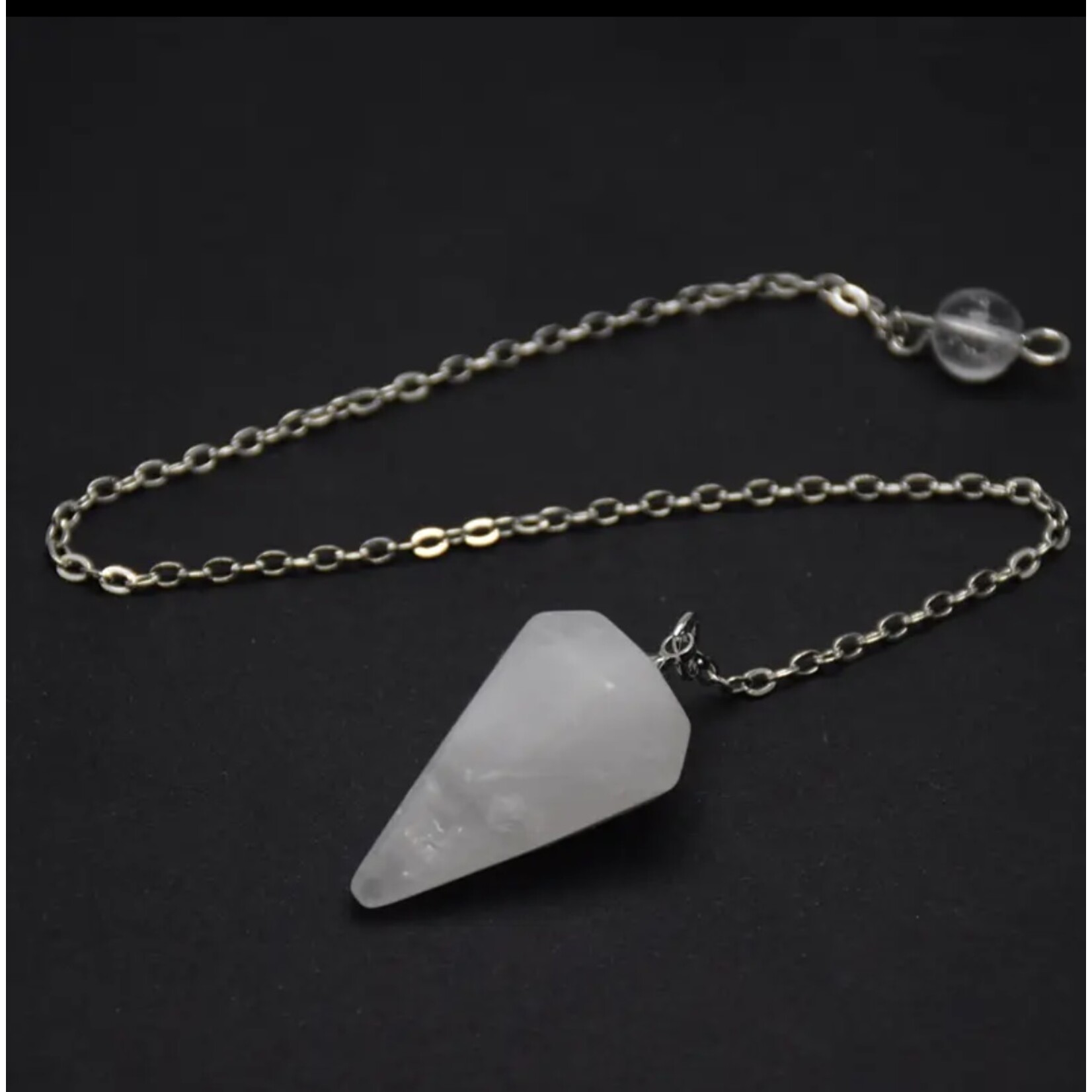 Compact Hexagonal Crystal Pendulum- Ideal for Chakra Healing, Dowsing, and Energy Alignment