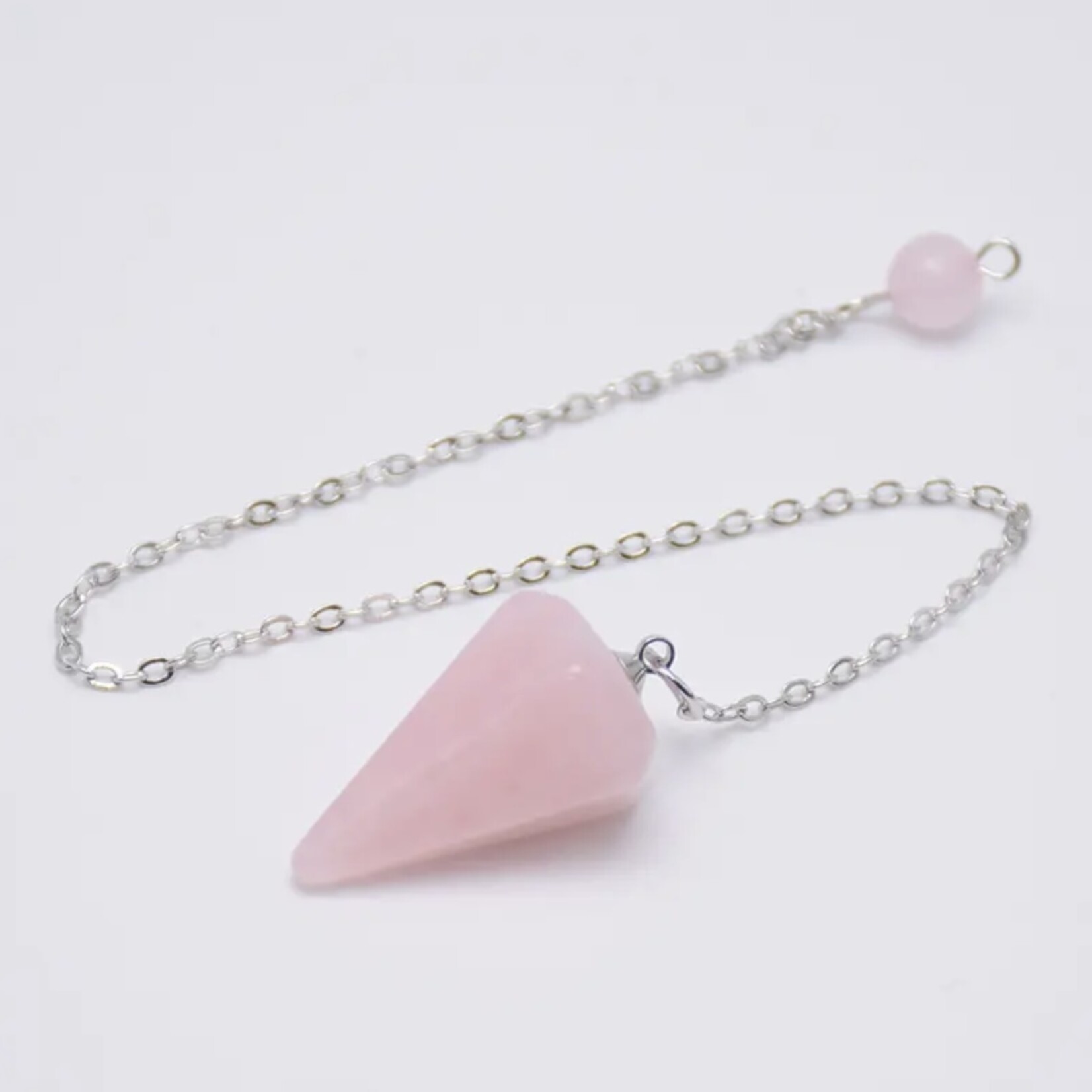 Pendule en cristal hexagonal compact - Idéal pour la guérison des chakras, la radiesthésie et l'alignement énergétique