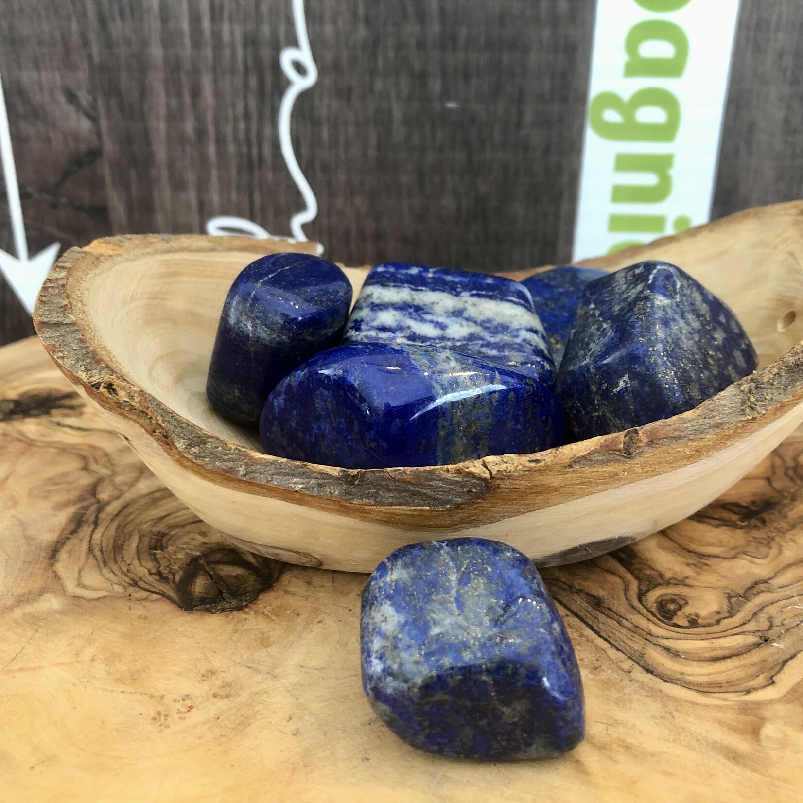 Select Lapis Lazuli Tumbled Stone -Premium Quality for Migraine Relief and Calming Anxiety