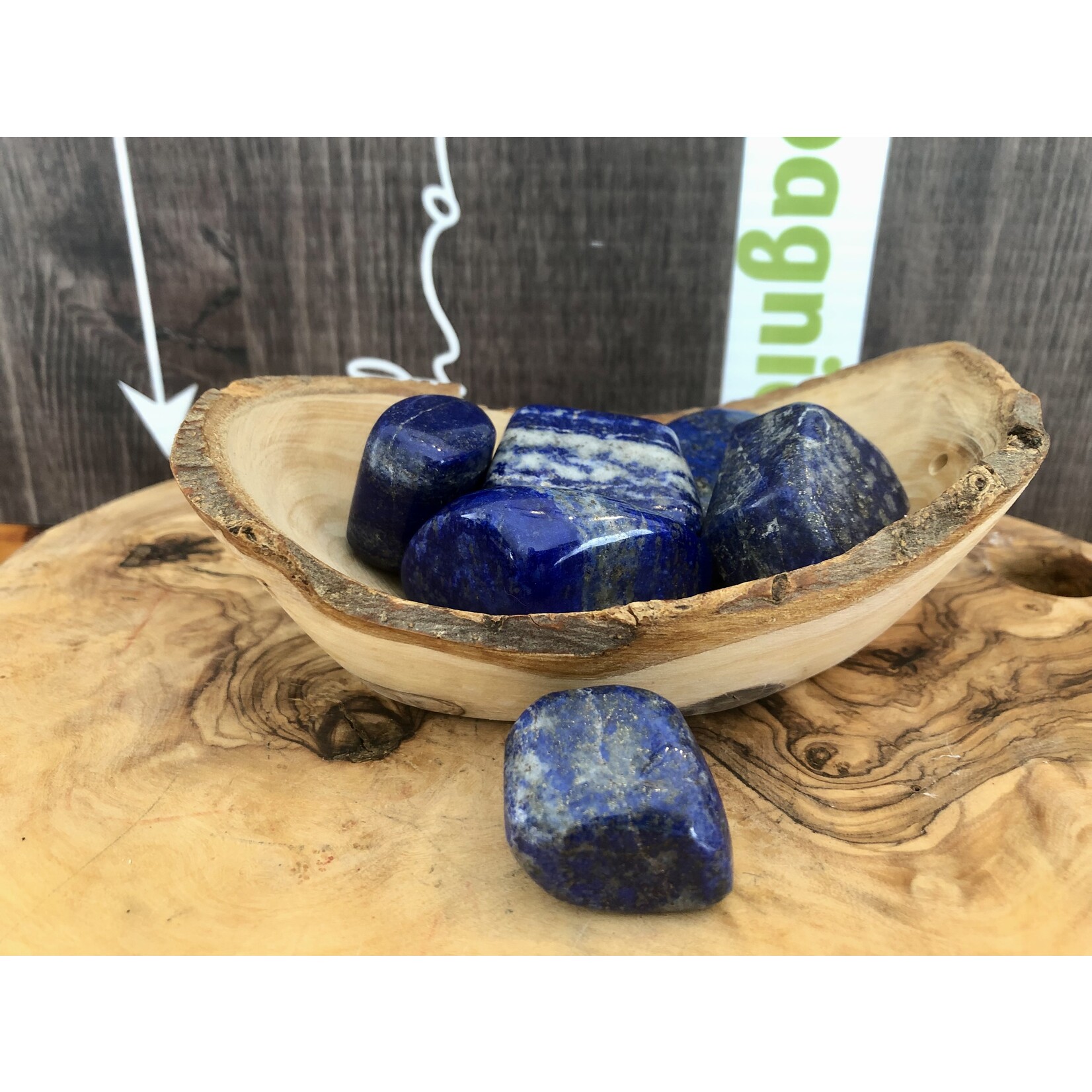 Select Lapis Lazuli Tumbled Stone -Premium Quality for Migraine Relief and Calming Anxiety