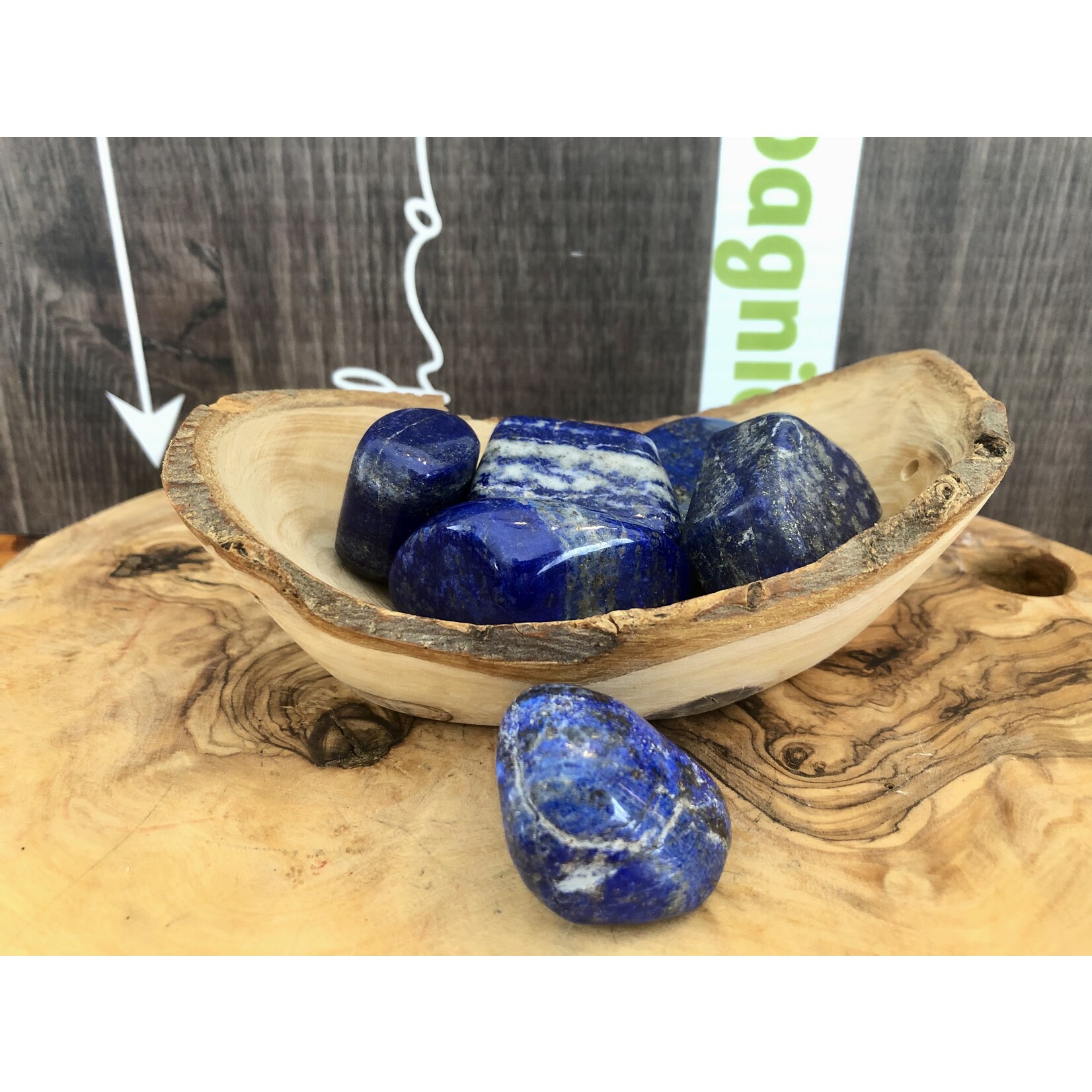 Select Lapis Lazuli Tumbled Stone -Premium Quality for Migraine Relief and Calming Anxiety