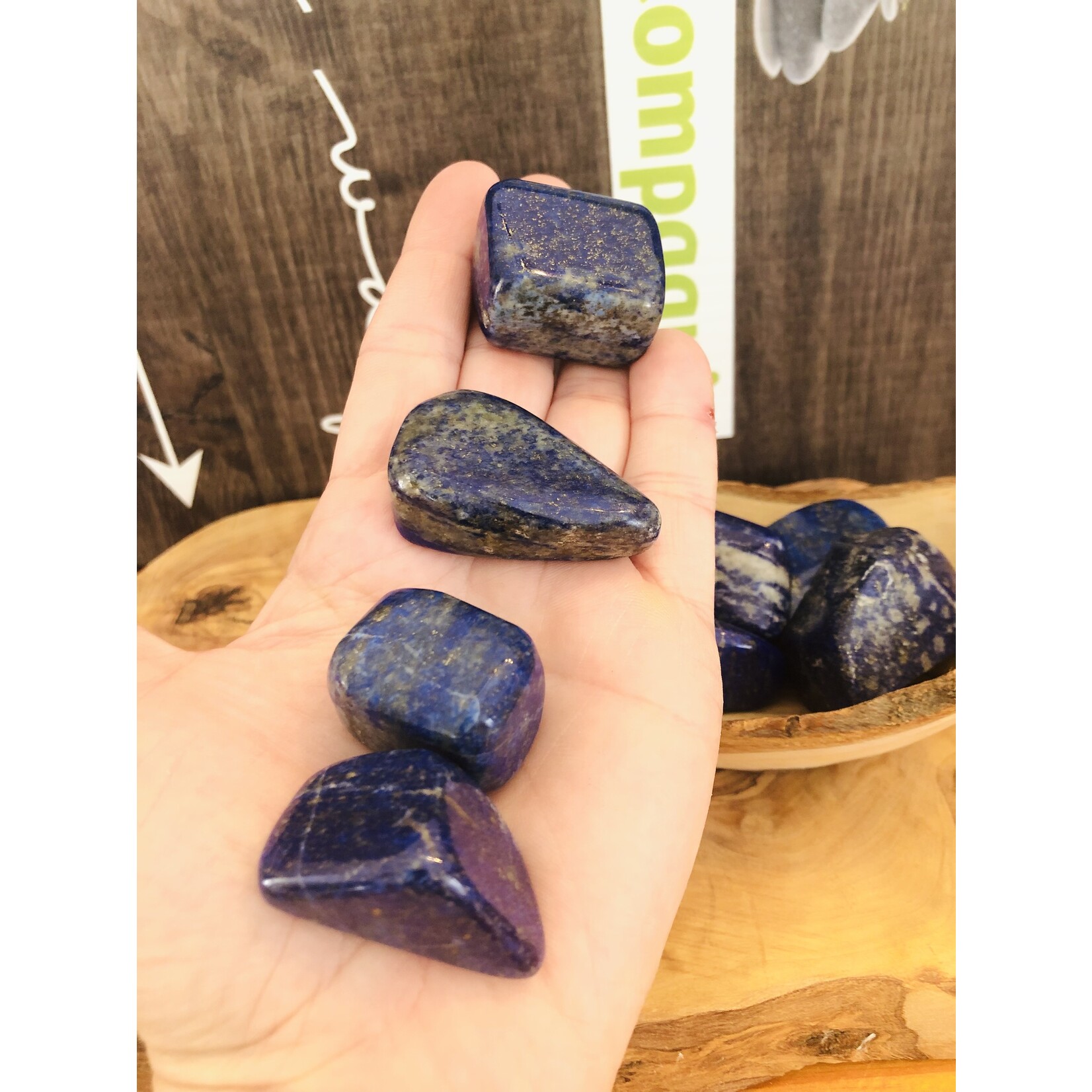 Select Lapis Lazuli Tumbled Stone -Premium Quality for Migraine Relief and Calming Anxiety