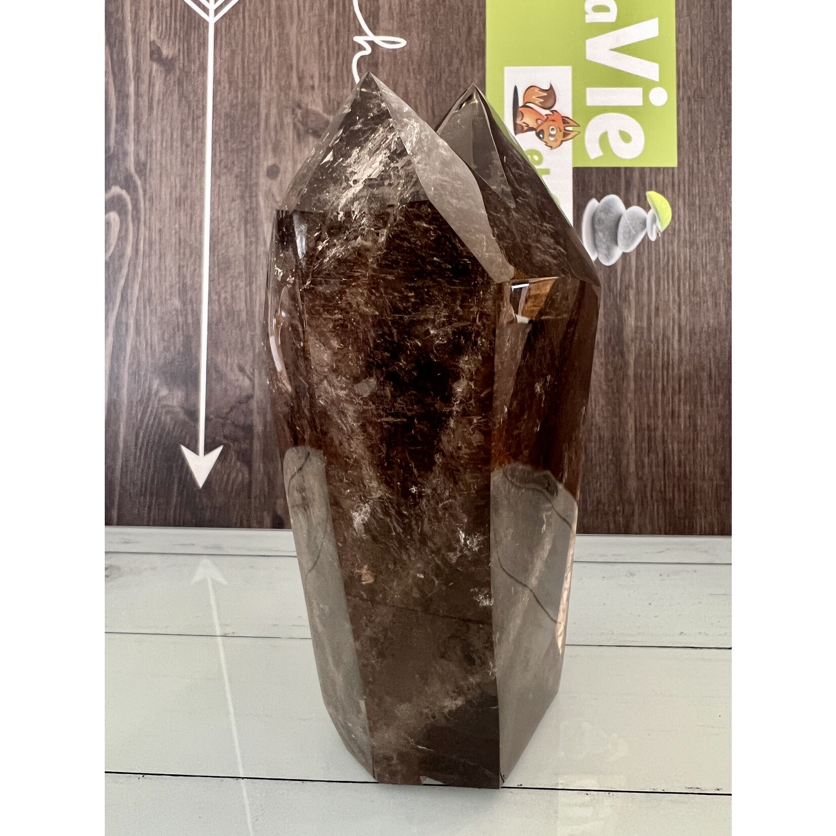 Premium Triple-Point Smoky Quartz- Your Ultimate Stress-Reliever and Resilience Booster