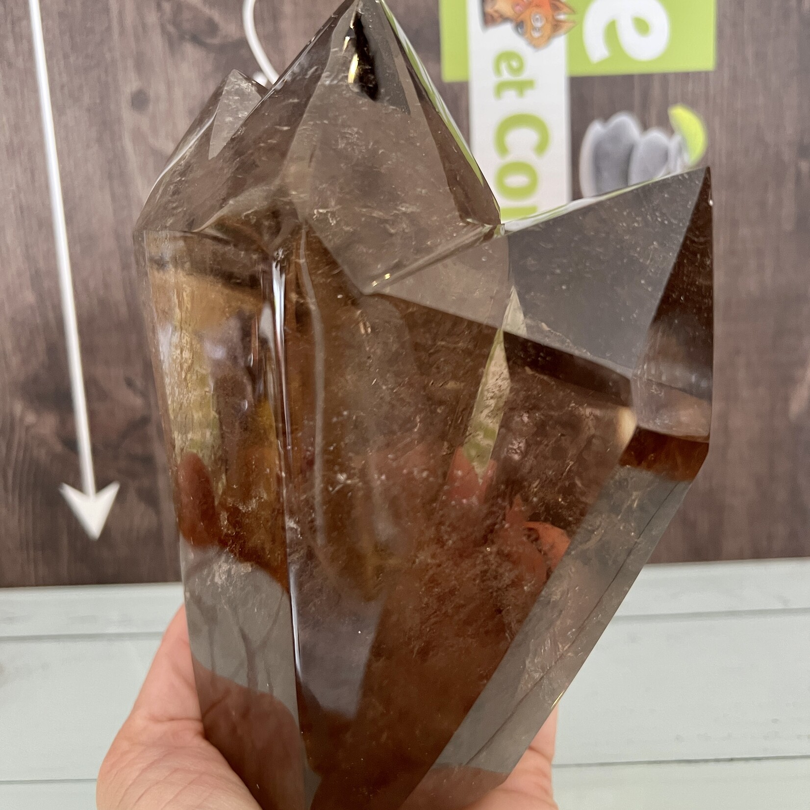 Quartz fumé triple pointe de qualité supérieure – Votre ultime anti-stress et booster de résilience.