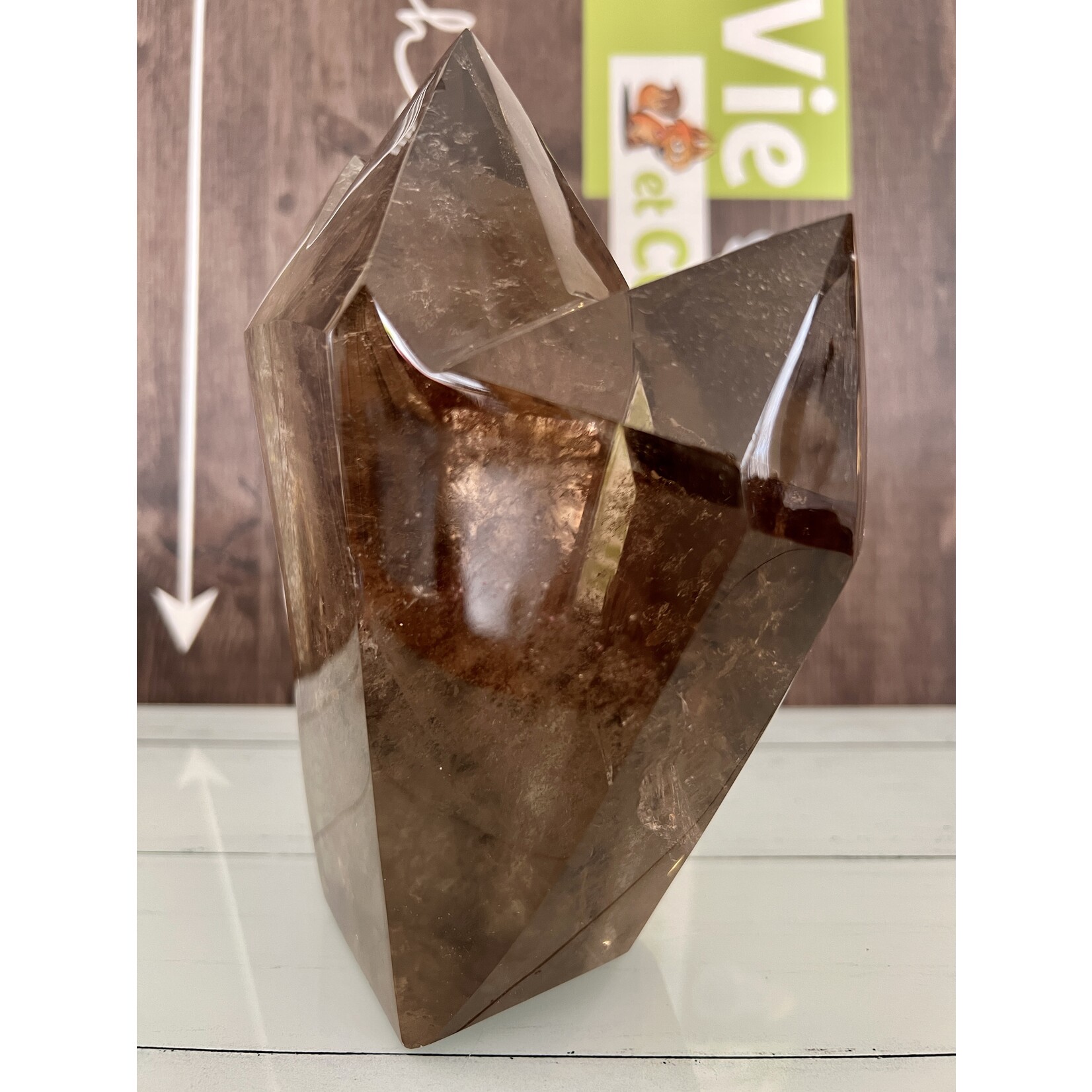 Premium Triple-Point Smoky Quartz- Your Ultimate Stress-Reliever and Resilience Booster