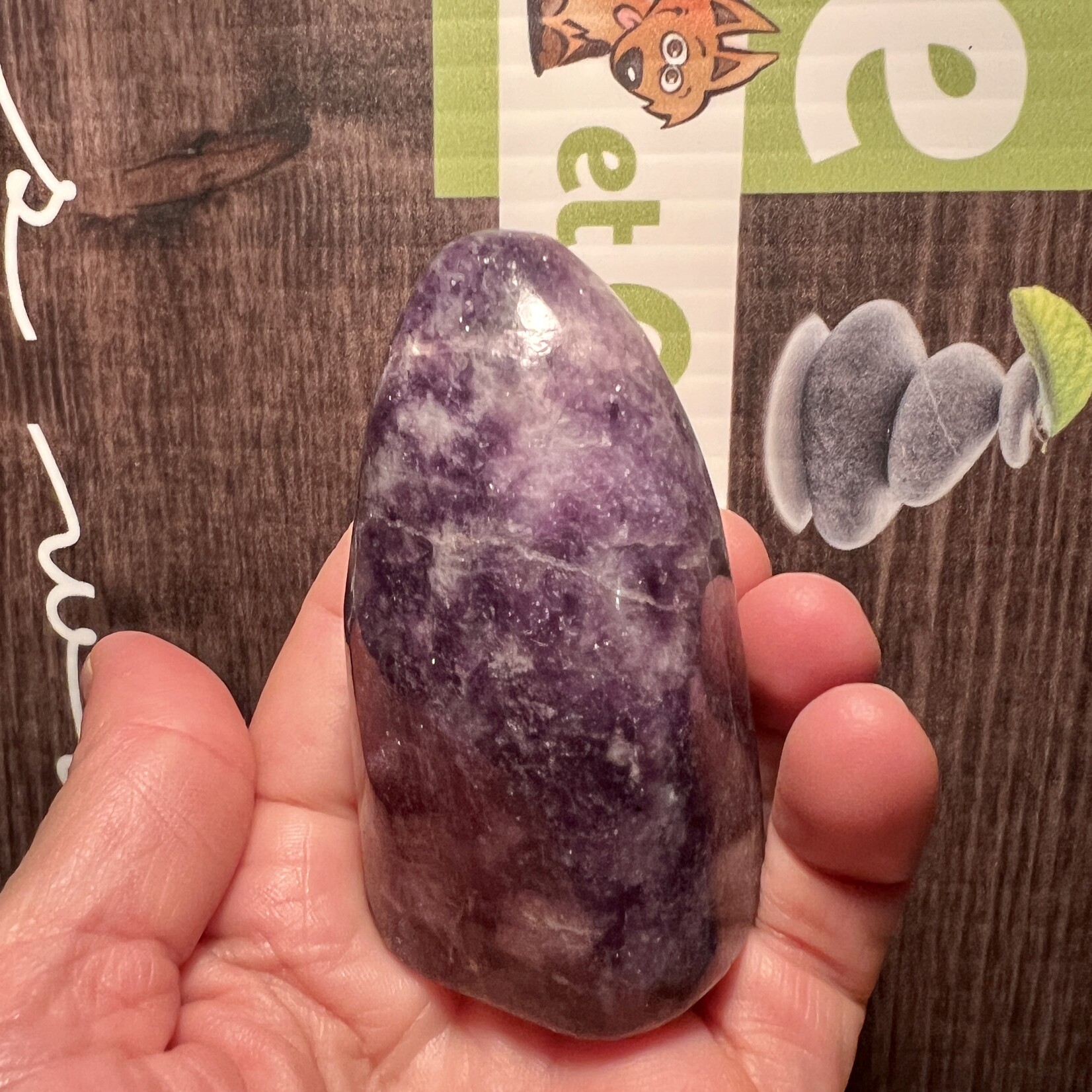 Purple Lepidolite Freeform – Tranquil Stone Alleviating Stress & Calming Obsessive Thoughts