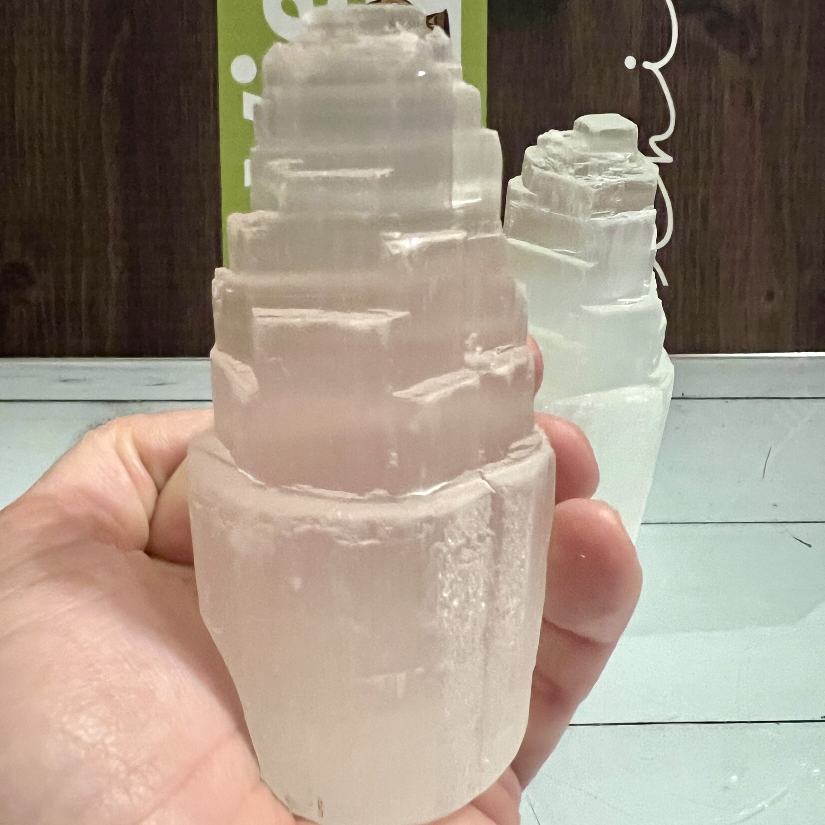 Serenity Selenite Iceberg Tower – Unique 4" Crystal for Emotional Balance & Energetic Harmony