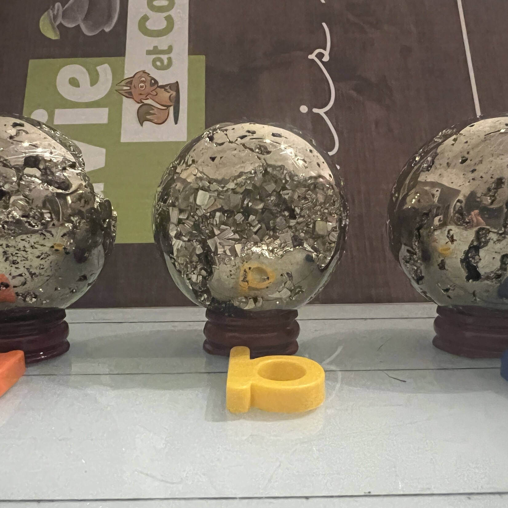 Large Sparkling Pyrite Sphere - Strength, Vitality, Creativity