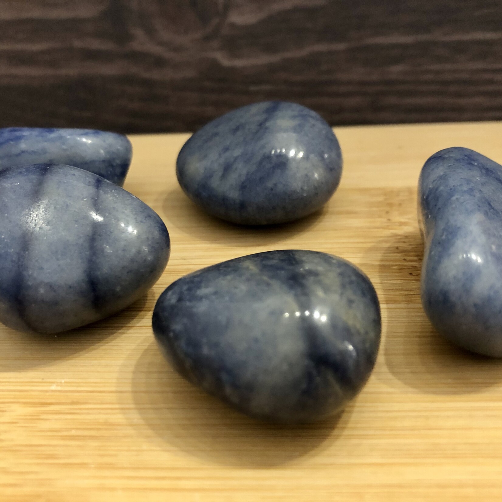 Pierre Roulée d'Aventurine Bleue et Verte - Énergie Masculine et Calme