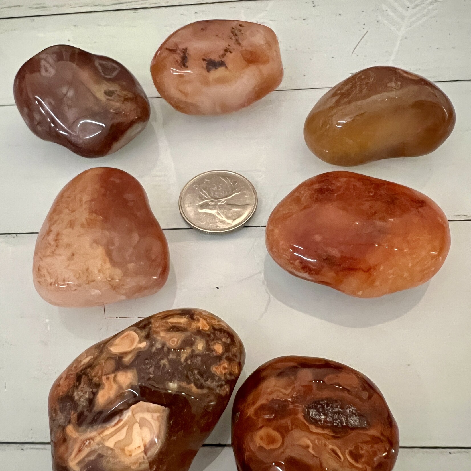 Carnelian Tumbled Stones - Vitality and Creativity