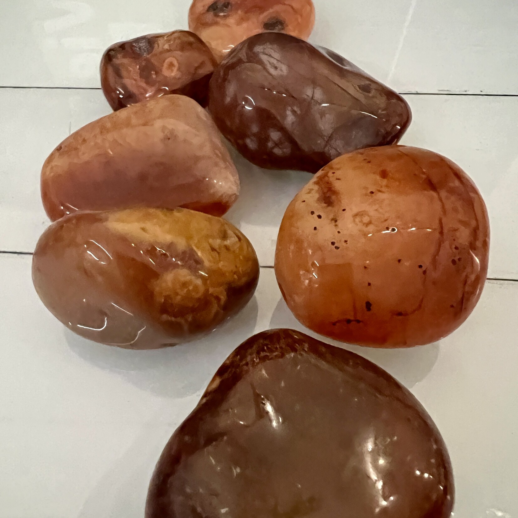 Carnelian Tumbled Stones - Vitality and Creativity