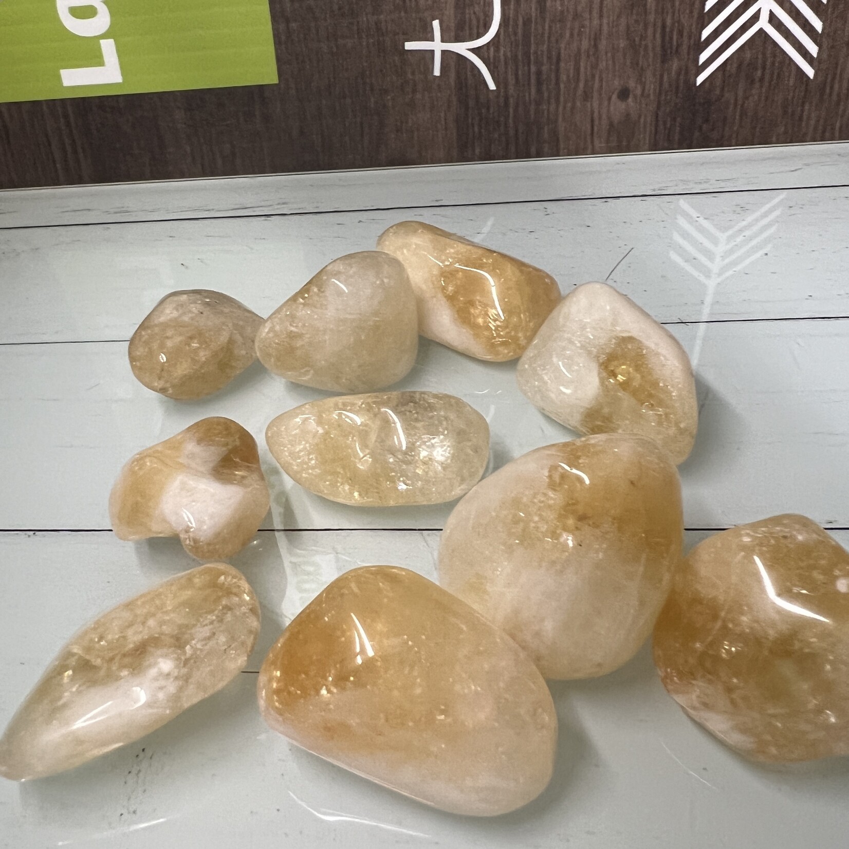 Pierres Roulées de Citrine - Prospérité et Positivité