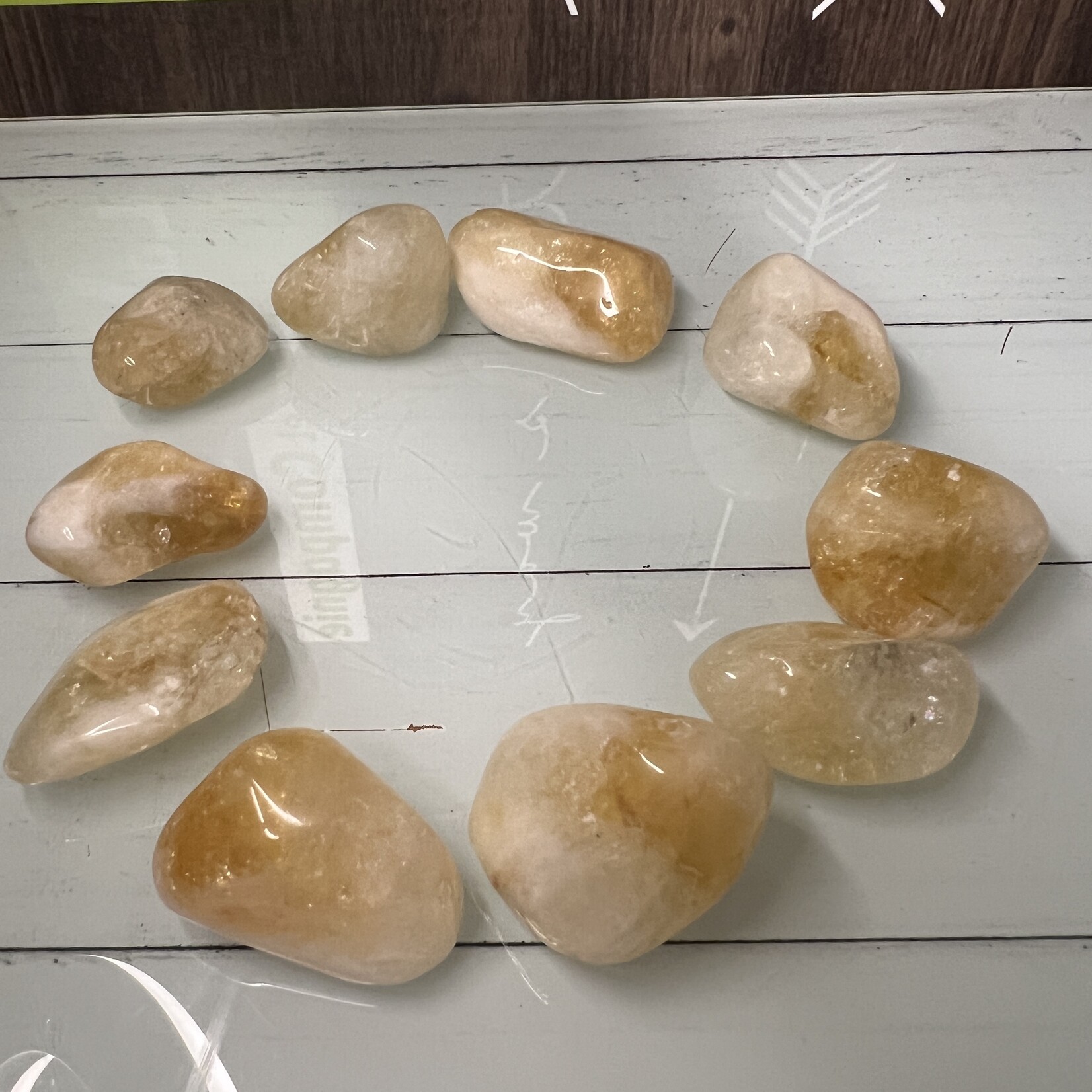 Pierres Roulées de Citrine - Prospérité et Positivité