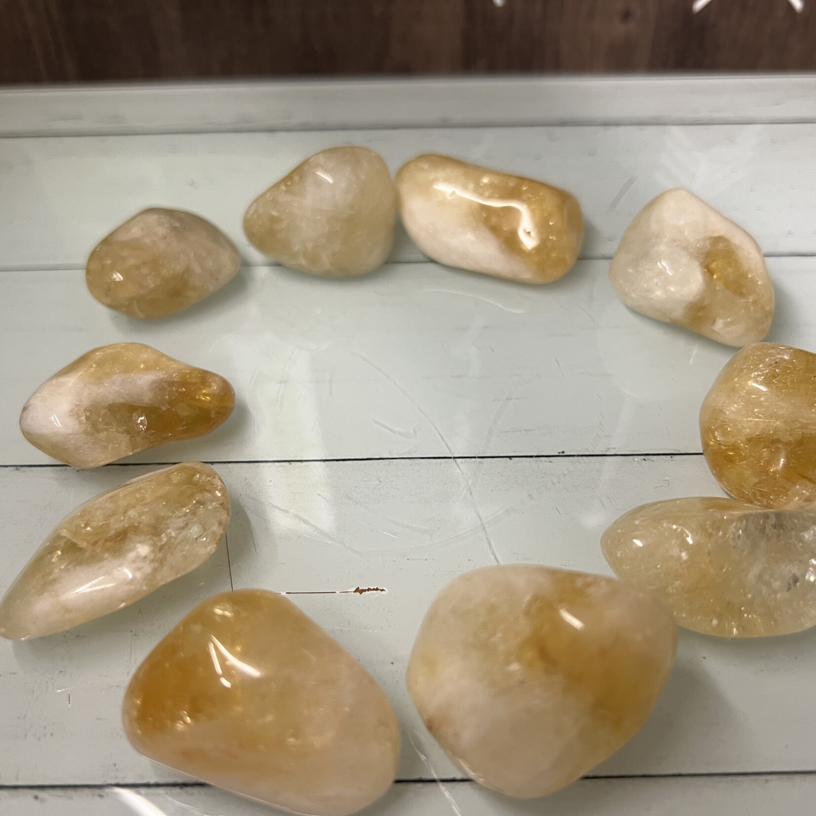 Pierres Roulées de Citrine - Prospérité et Positivité