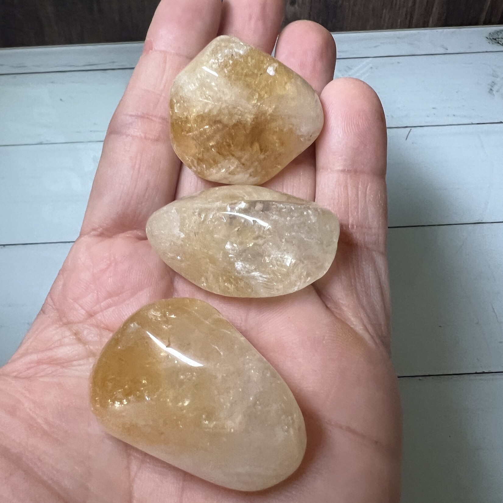 Pierres Roulées de Citrine - Prospérité et Positivité