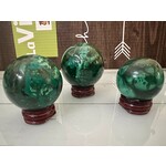 Sphères de Malachite – Pierres d'Énergie Naturelle Vibrantes pour la Guérison