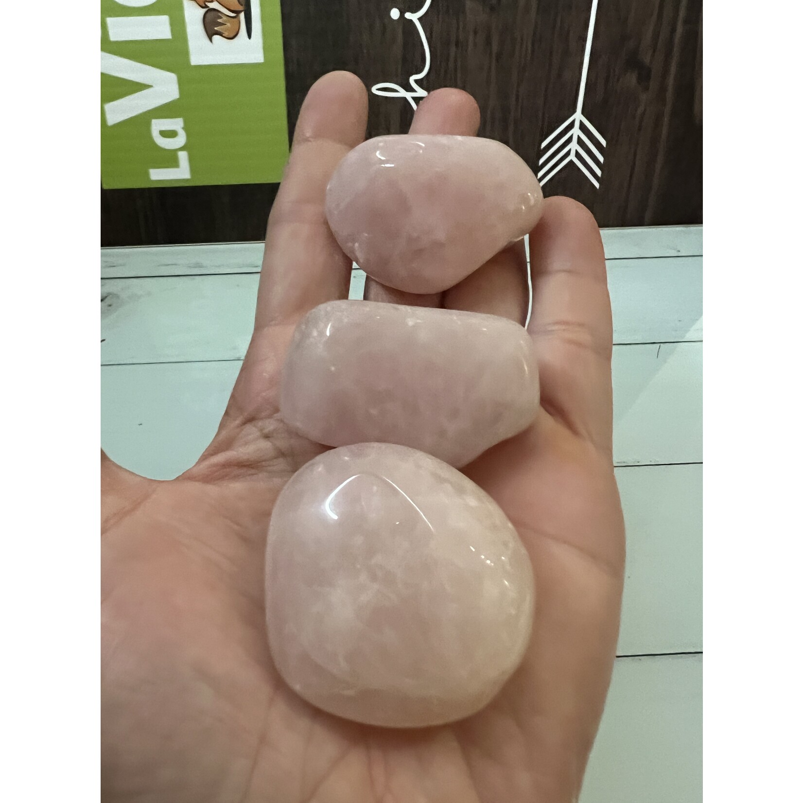 pink quartz-pebble