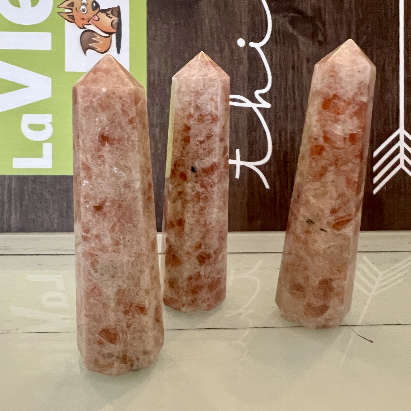 Vibrant Sunstone Obelisk for Energy & Balance