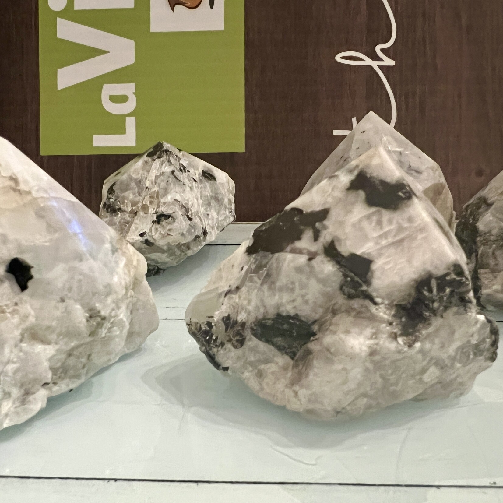 Radiant Rainbow Moonstone Pyramid- Spiritual Harmony