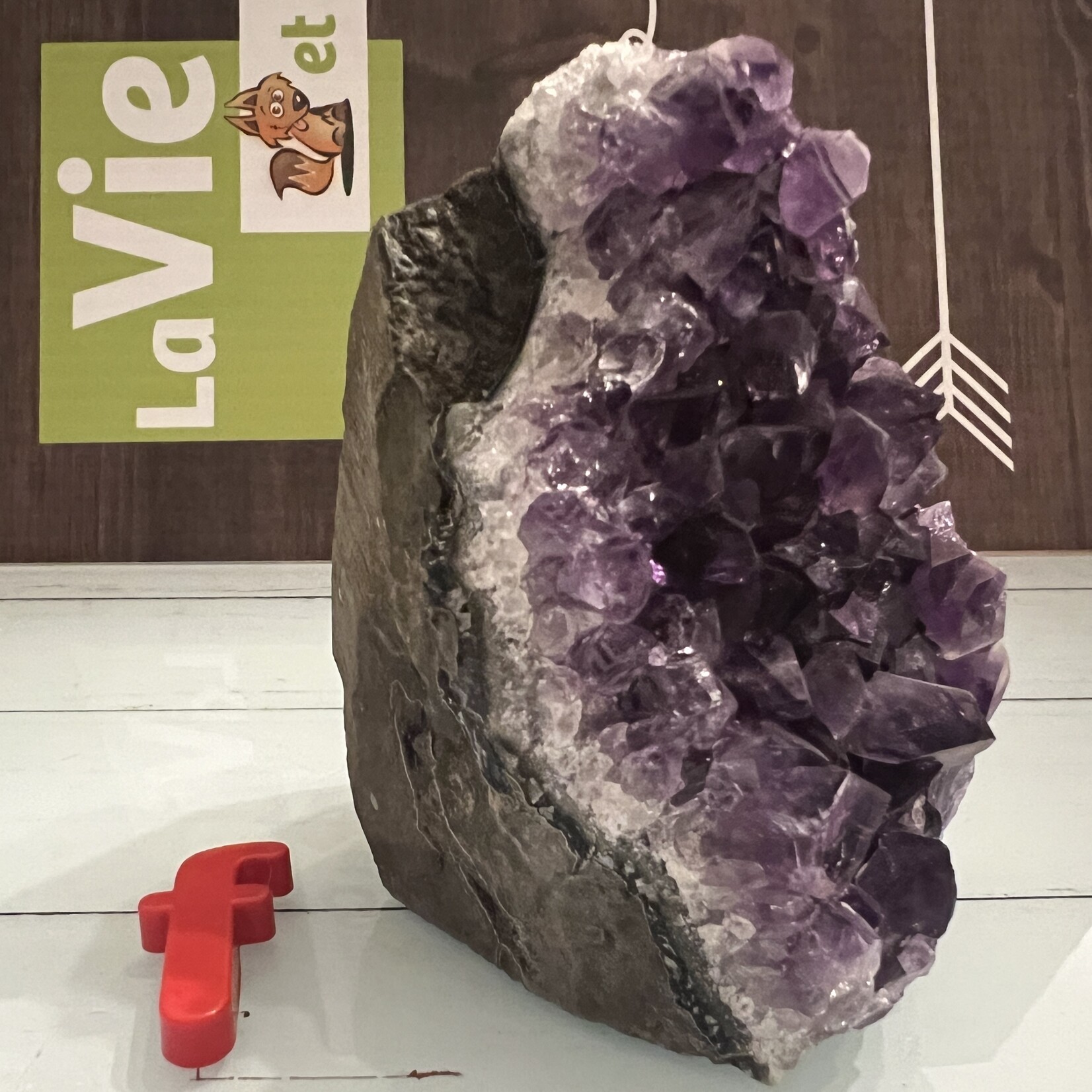 Exquisite Brazilian Amethyst Geode of Great Quality- Promoting Spiritual Upliftment, Concentration, and Meditation