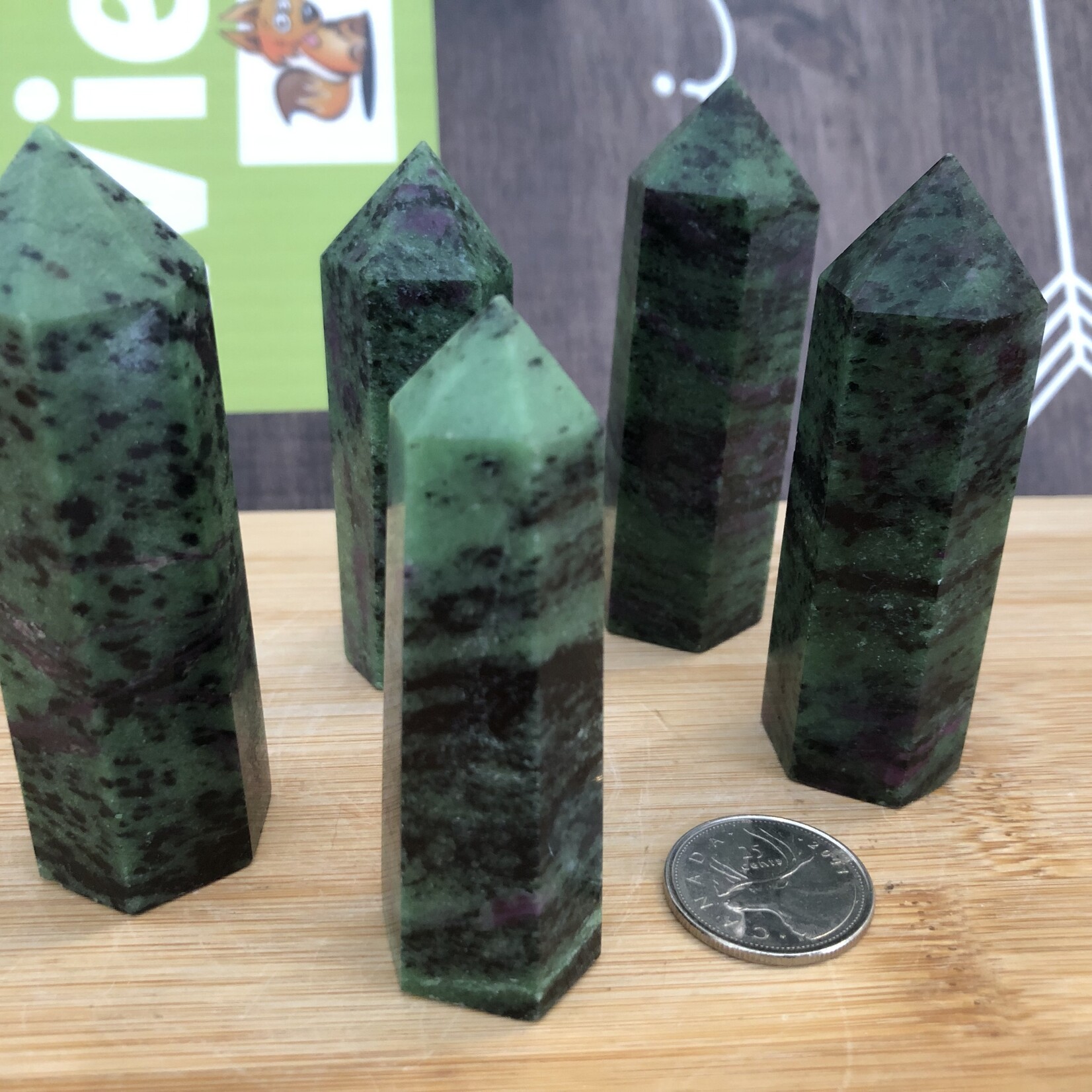 Radiant Ruby Zoisite Towers - Harmonize Spirit & Nature | Energizing Crystals for Clarity and Growth