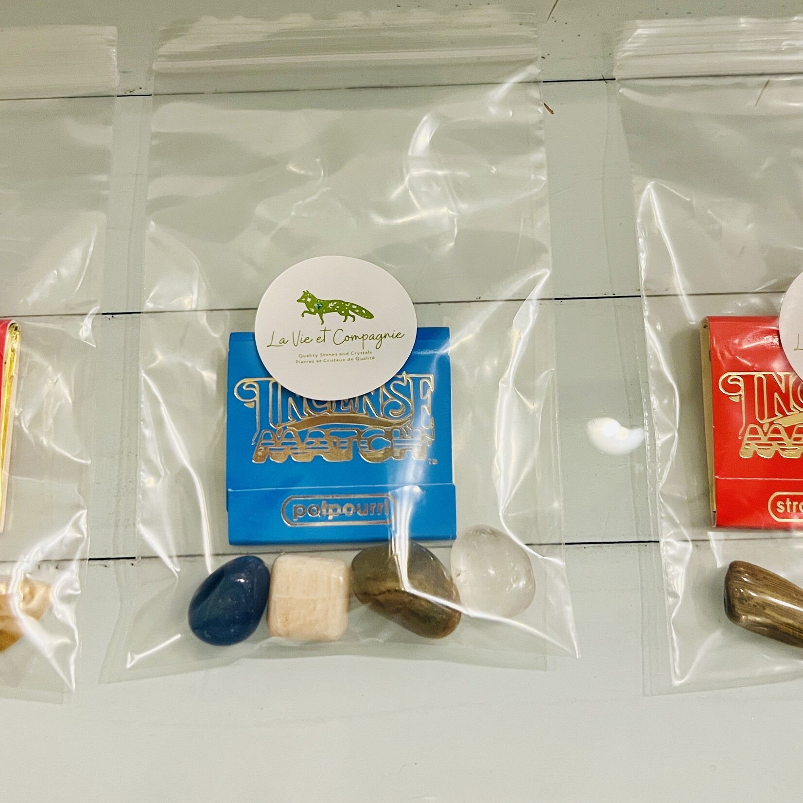 Energizing Crystal and Incense Match Kits - Handpicked Stone Sets for Balance, Clarity, and Positivity
