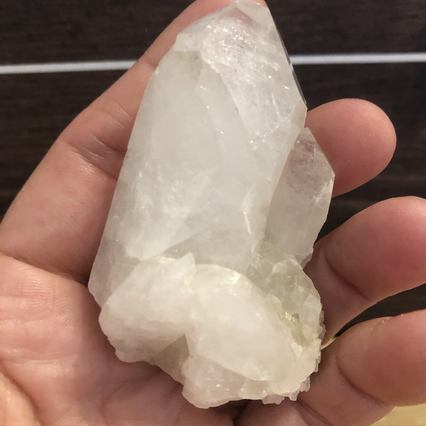 Clear quartz cluster