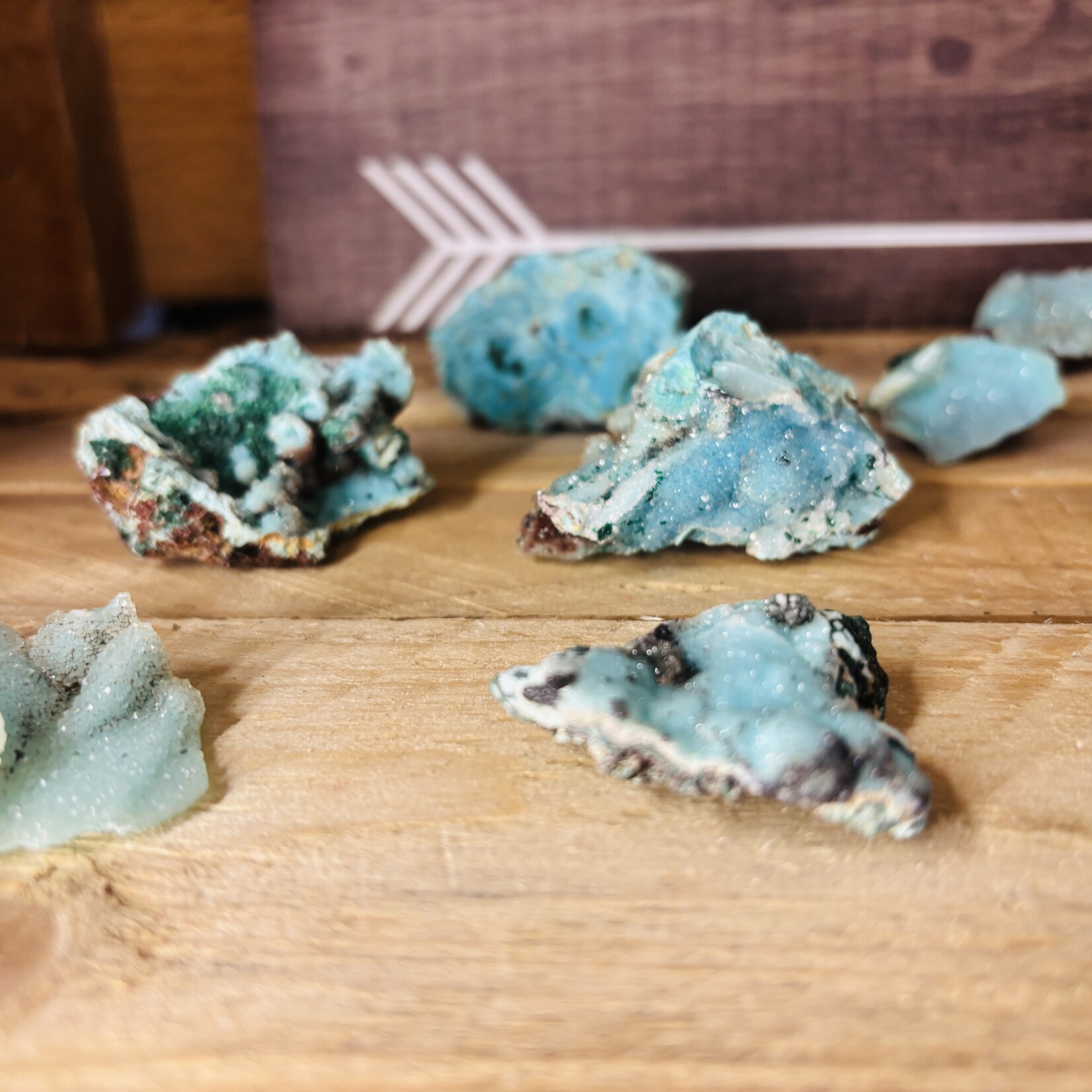chrysocolle pseudomorphe du Congo-pour l'équilibre émotionnel et la croissance spirituelle