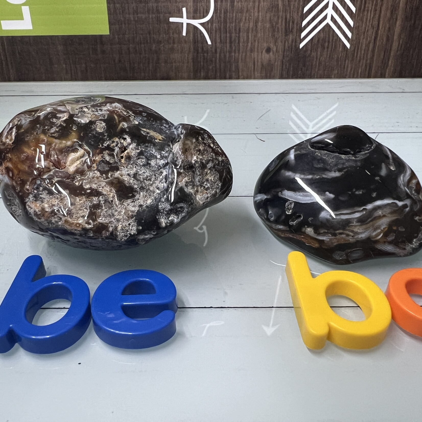 Exquisite Brazilian Enhydro Agate- Rare Stone with Water Inclusion – Balances Earth and Water Elements