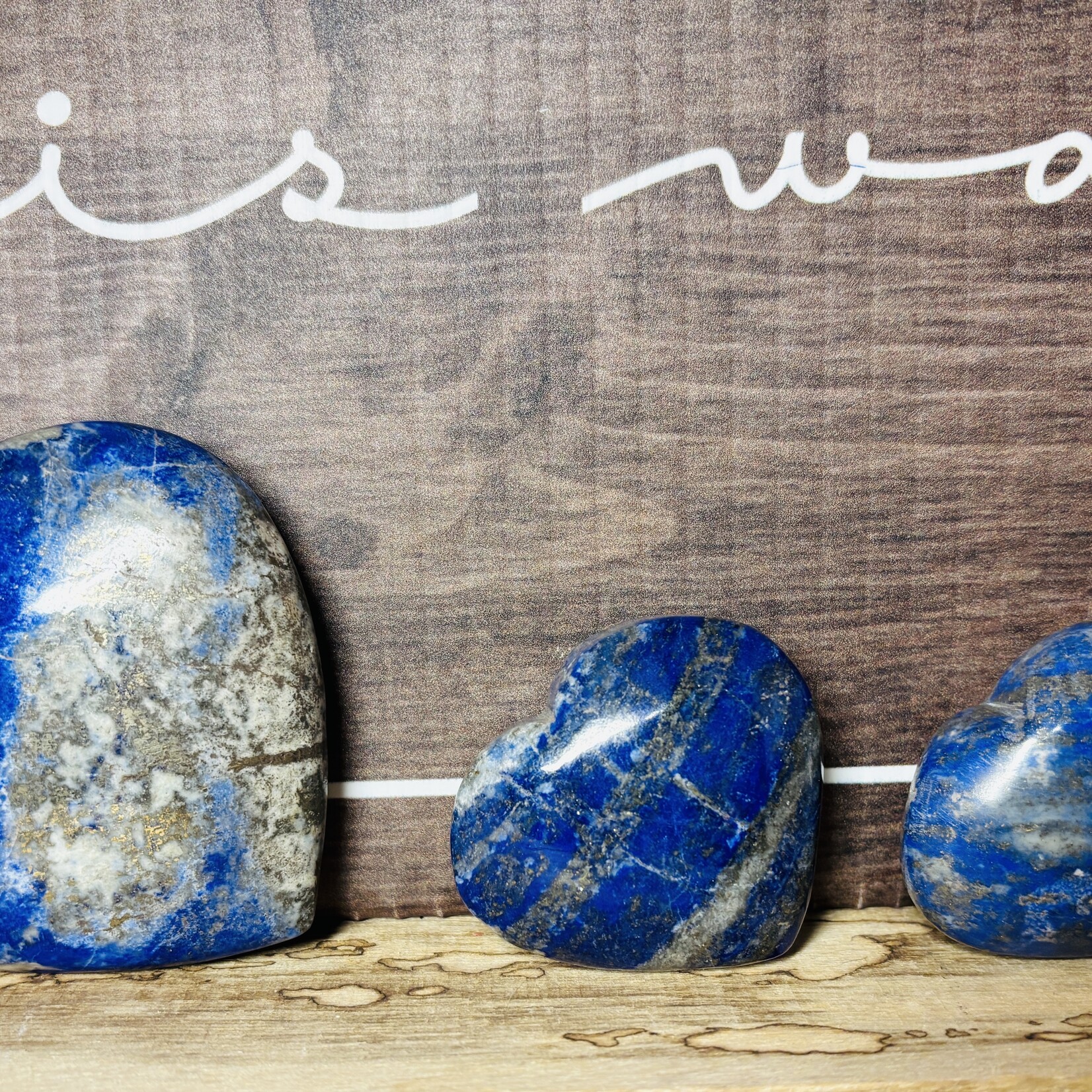 Heart of Wisdom: Inflated Lapis Lazuli - Unique Shape - Deep Blue Hue