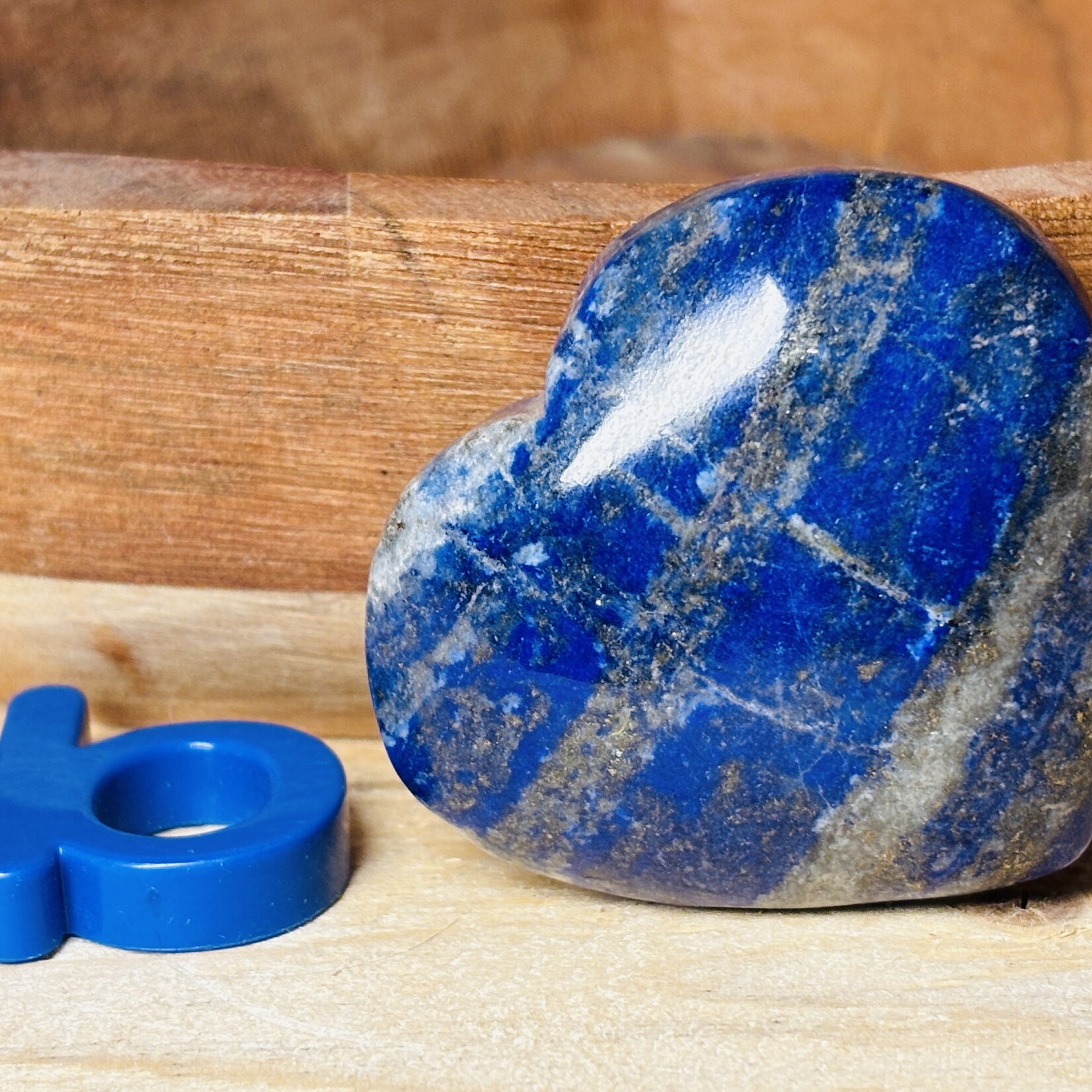 Heart of Wisdom: Inflated Lapis Lazuli - Unique Shape - Deep Blue Hue