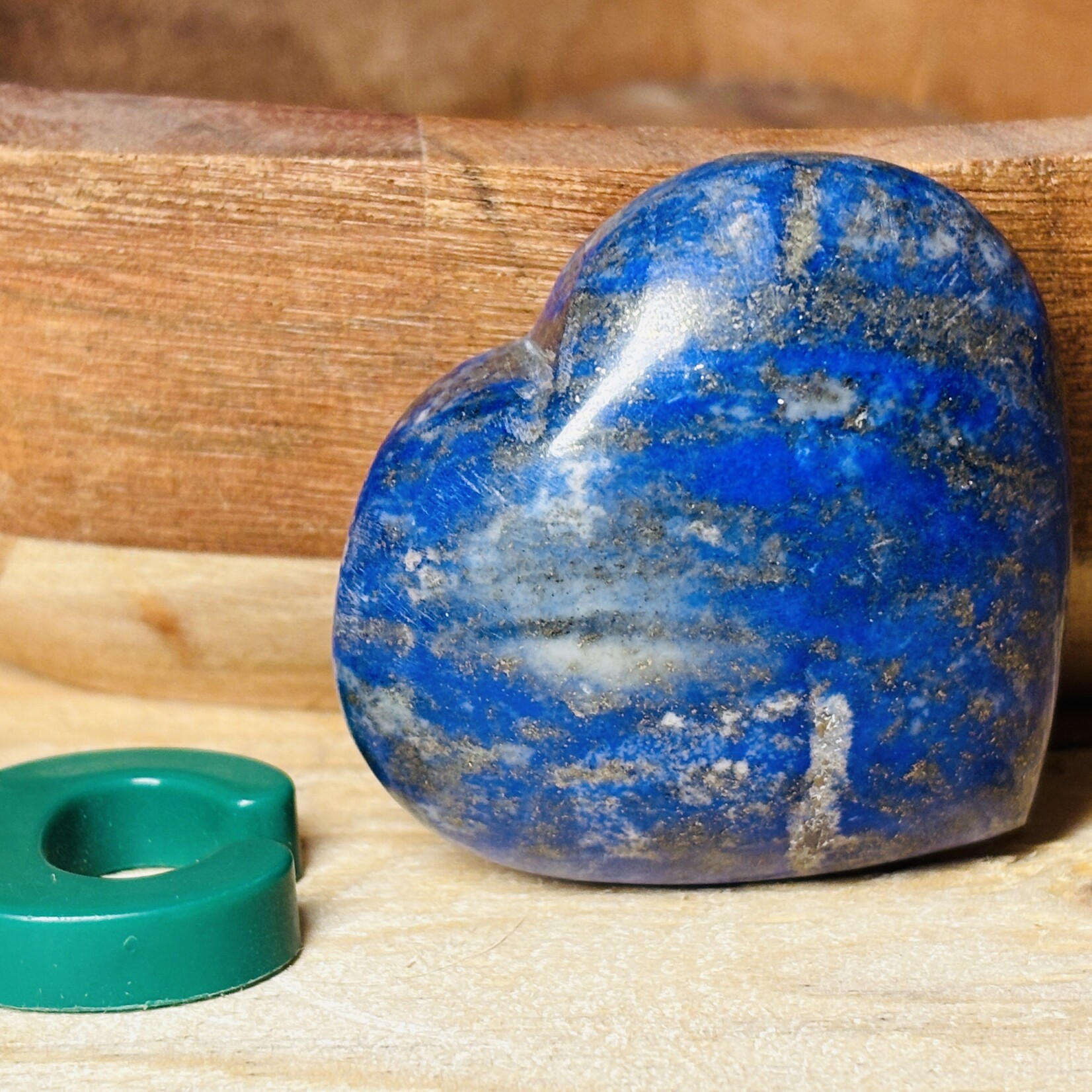 Heart of Wisdom: Inflated Lapis Lazuli - Unique Shape - Deep Blue Hue