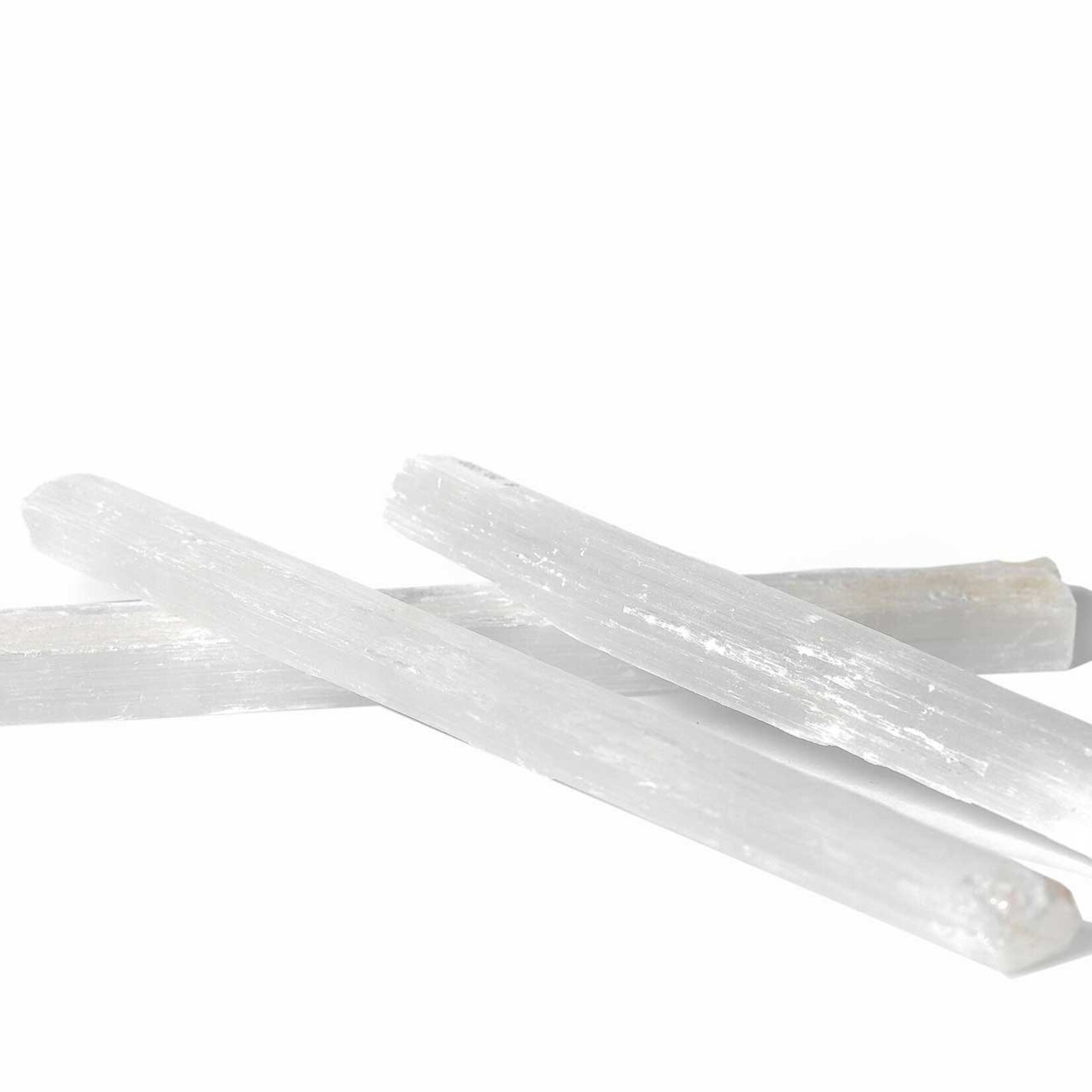 Bâton de Sélénite Naturel – Nettoyage Énergétique & Chargement des Cristaux | Sélénite Blanche pour l'Équilibre de l'Aura & Protection Spirituelle
