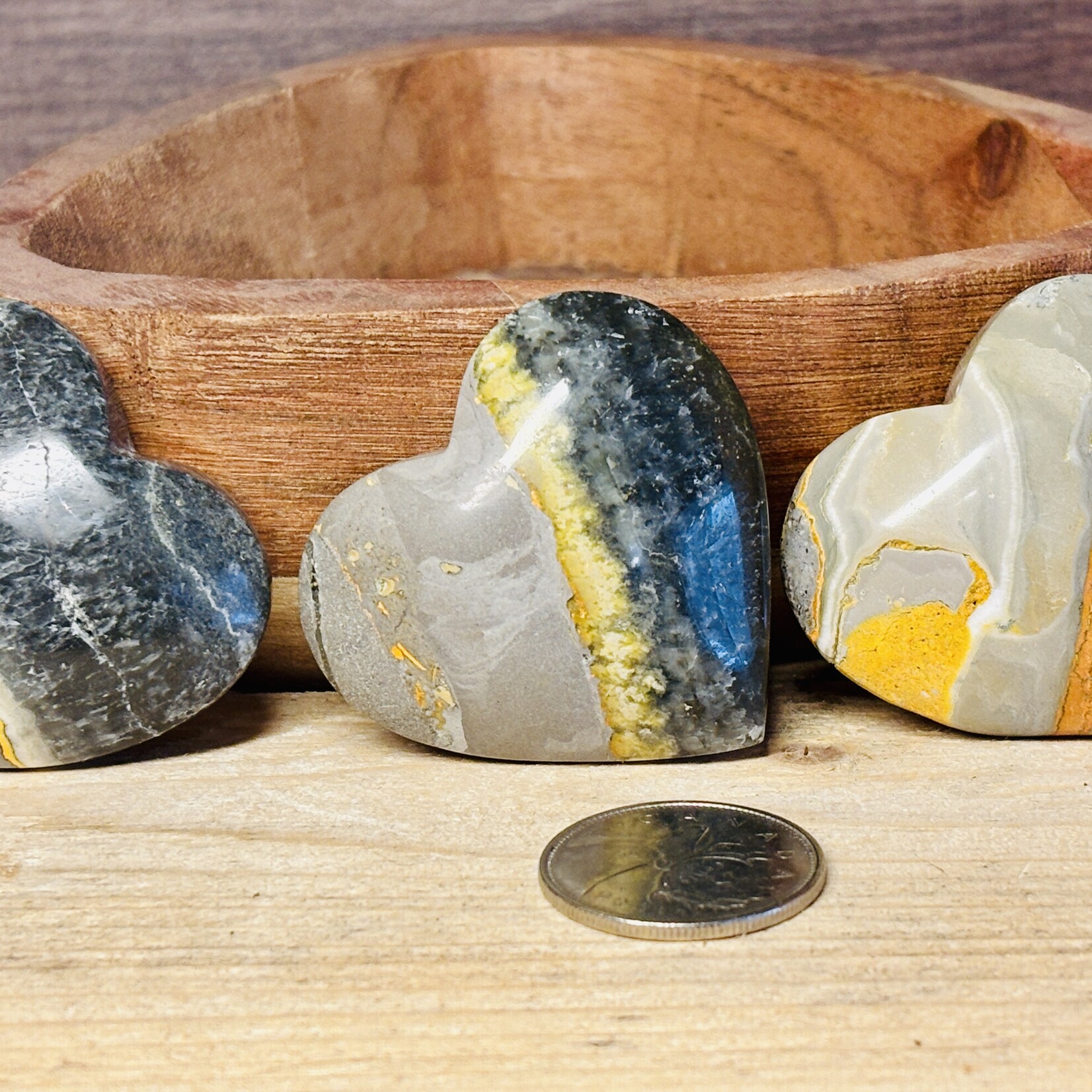 Bumblebee Jasper Heart – Unique Natural Stone