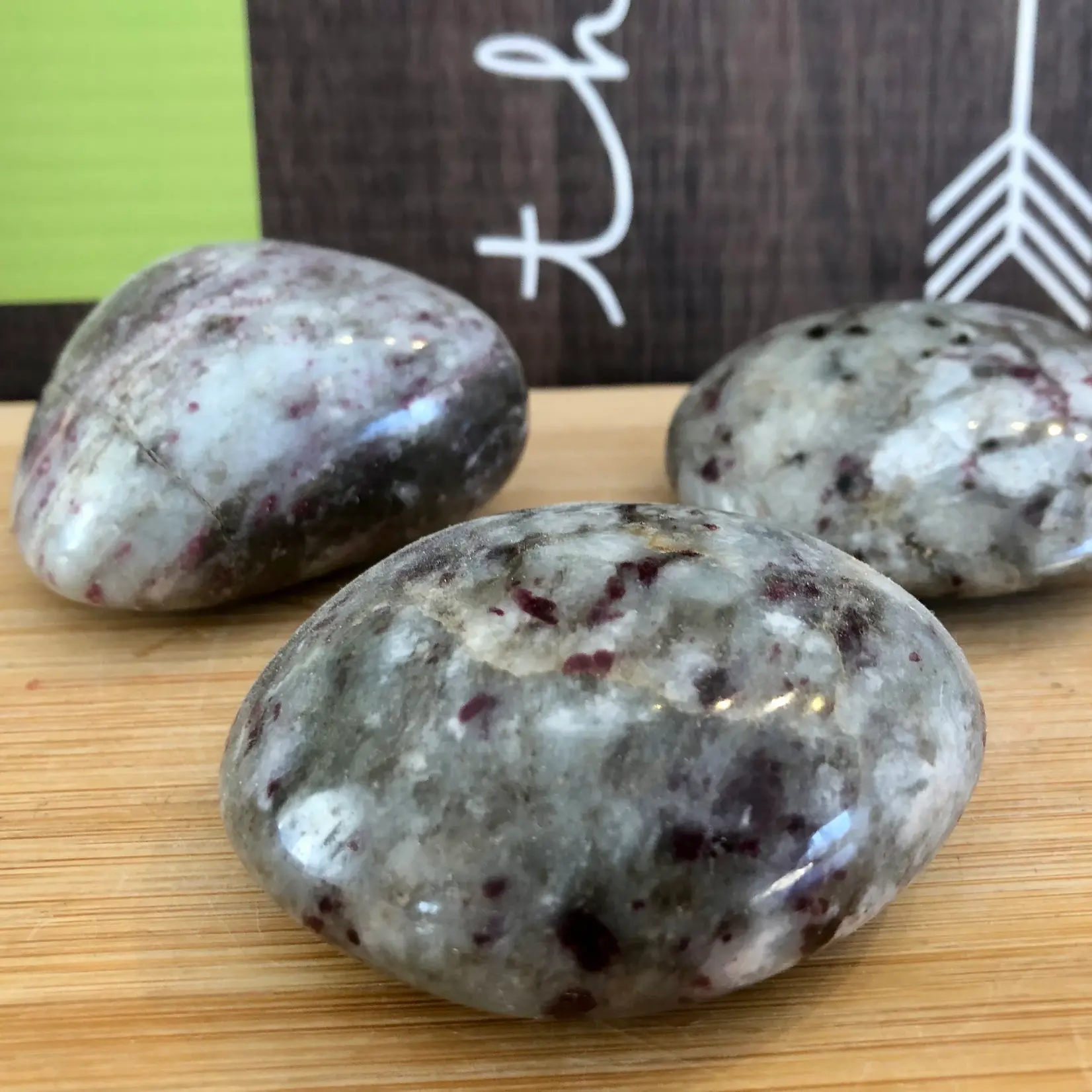 pink tourmaline pebble