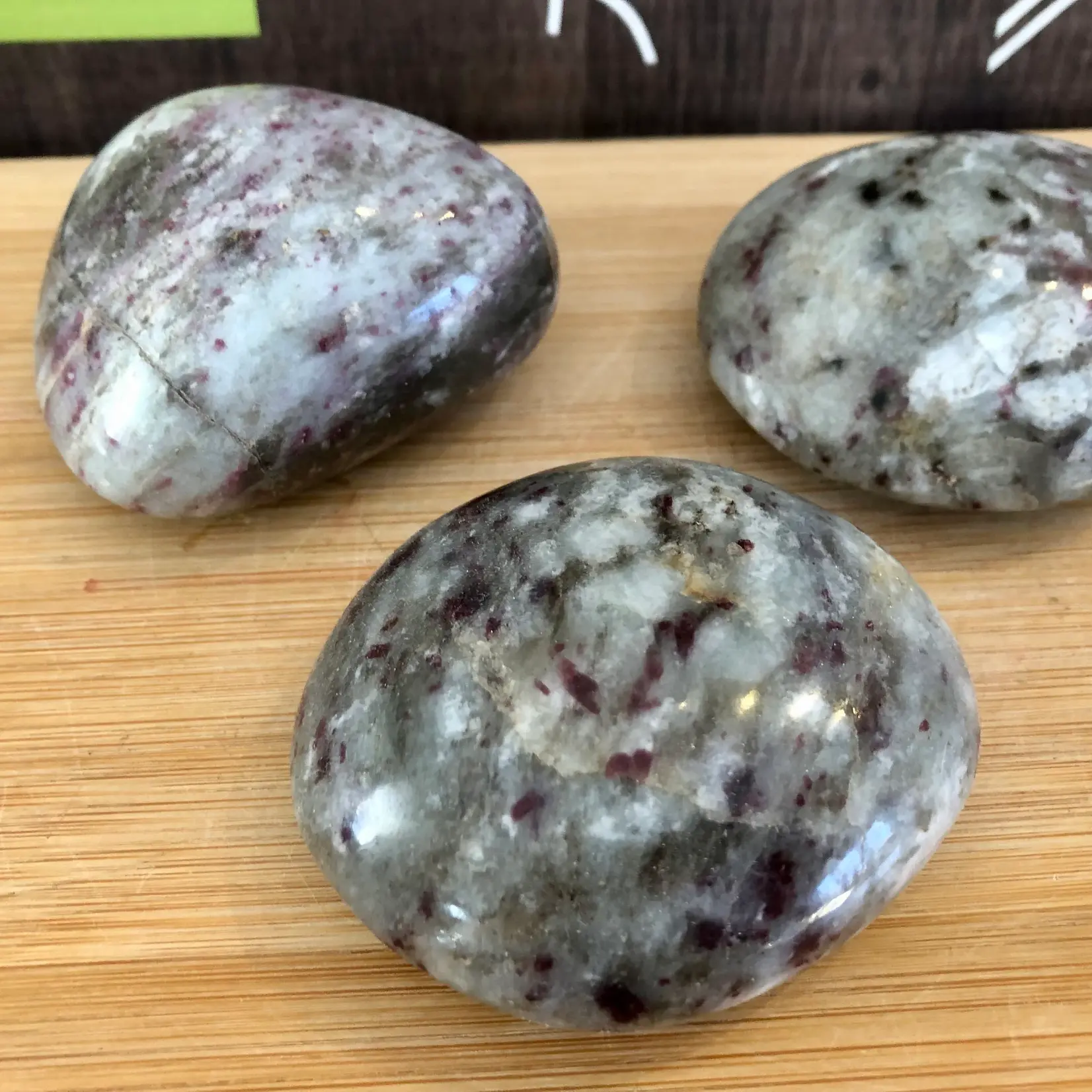 pink tourmaline pebble