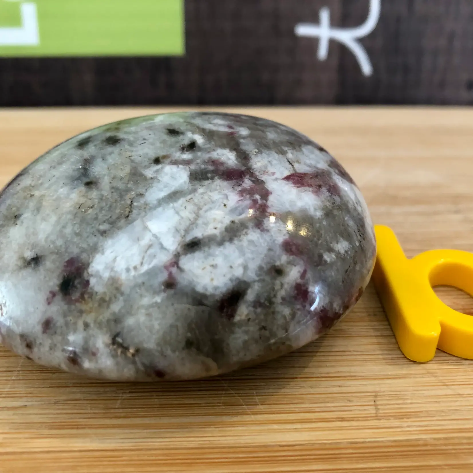 pink tourmaline pebble